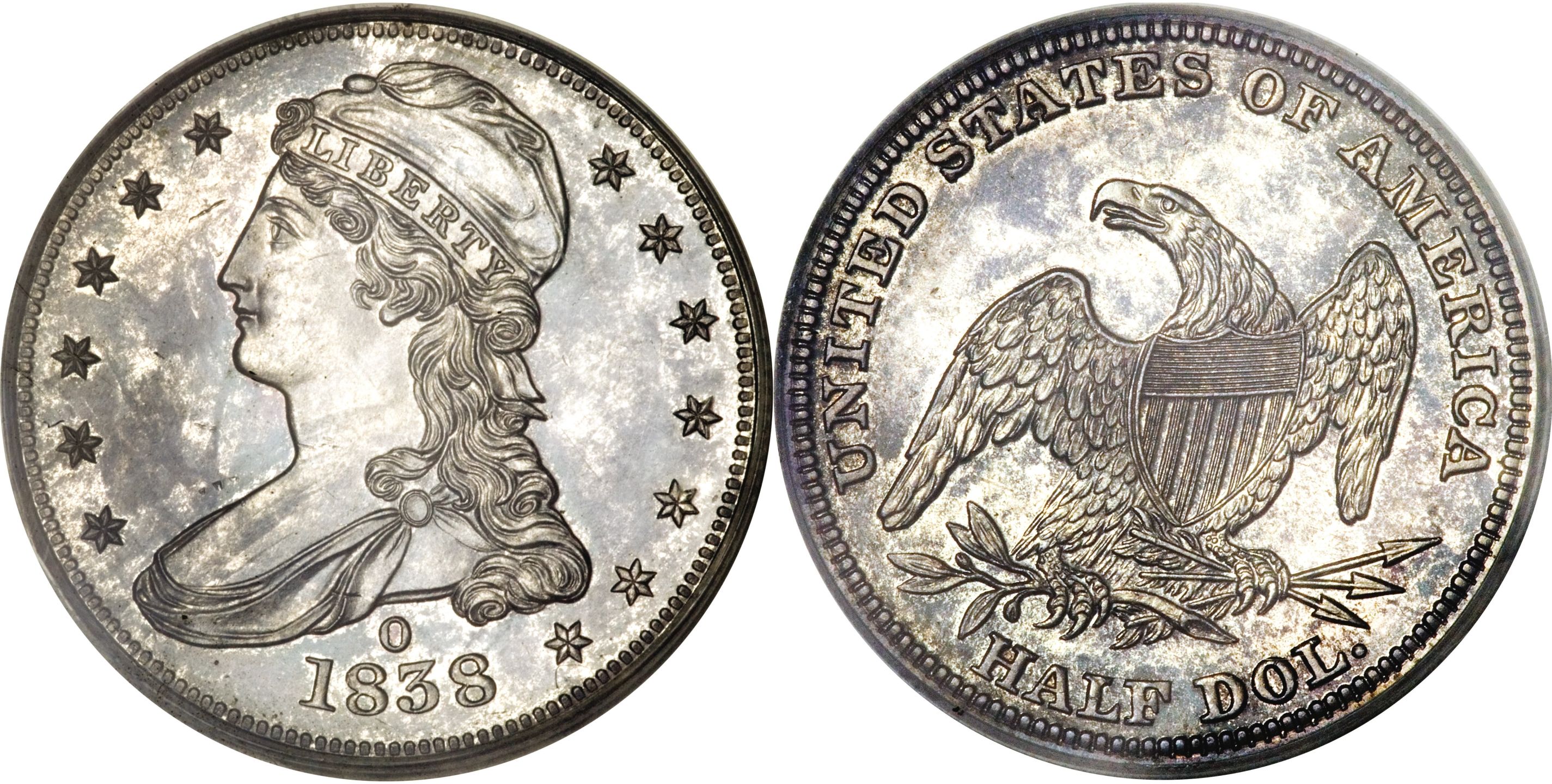 1838-O 50C, BM (Proof) Capped Bust Half Dollar - PCGS CoinFacts
