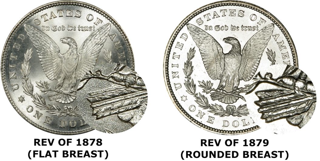 1878 7TF $1 Reverse of 1879 (Regular Strike) Morgan Dollar - PCGS CoinFacts
