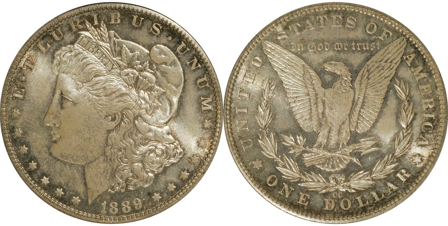 1889-CC $1 (Regular Strike) Morgan Dollar - PCGS CoinFacts