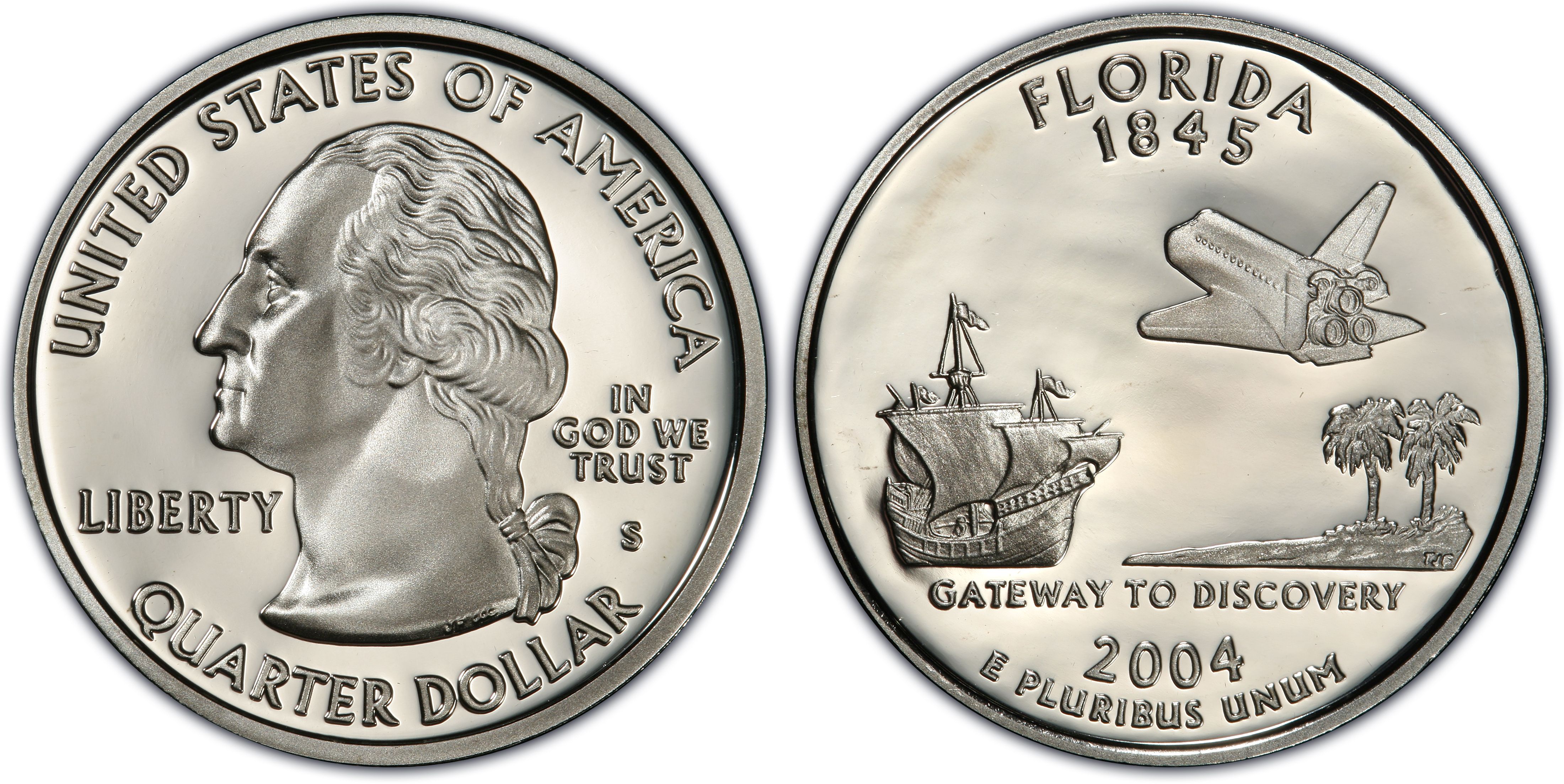 2004 S Florida Silver State Quarter 25c PF70UCAM NGC 