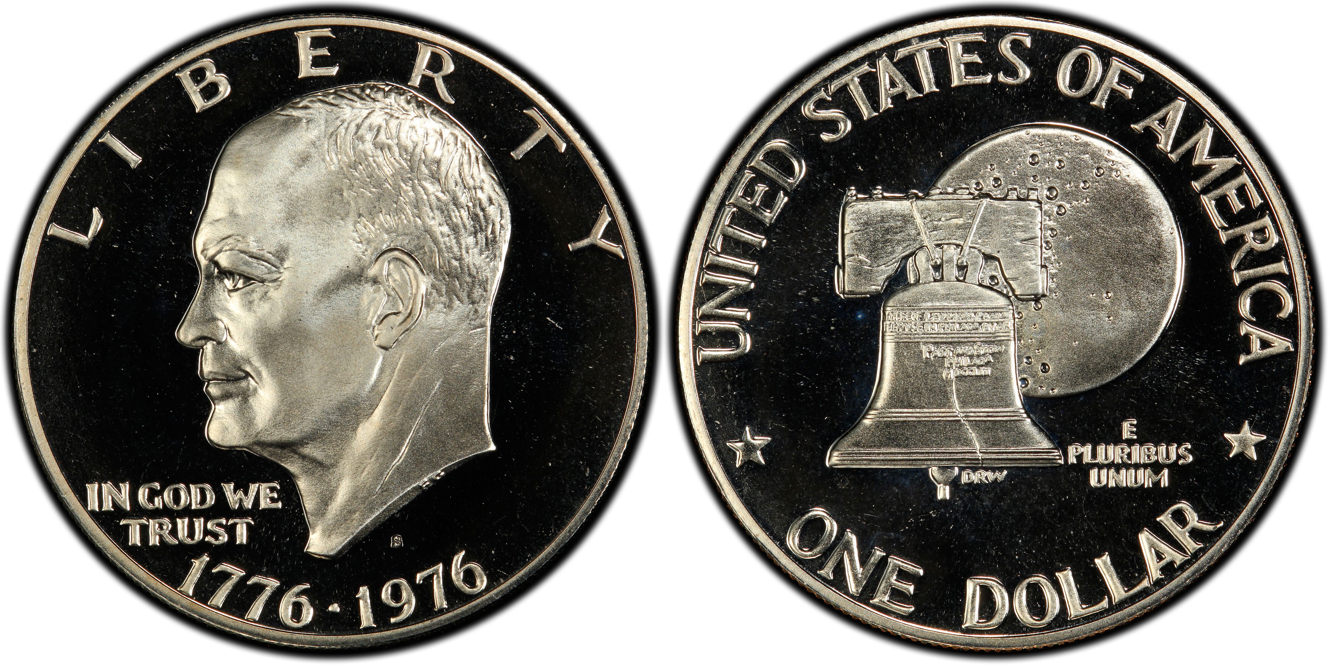 1976-1978 S Silver & Clad Eisenhower Ike Dollar PCGS PR69DCAM 5 Coin Set 