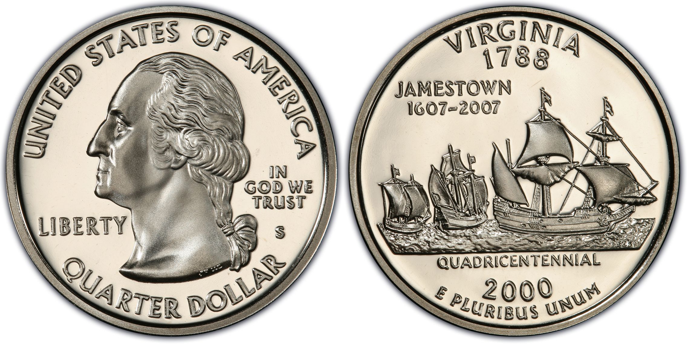 2000-S 25C Virginia, DCAM (Proof) Washington 50 States Quarters - PCGS  CoinFacts