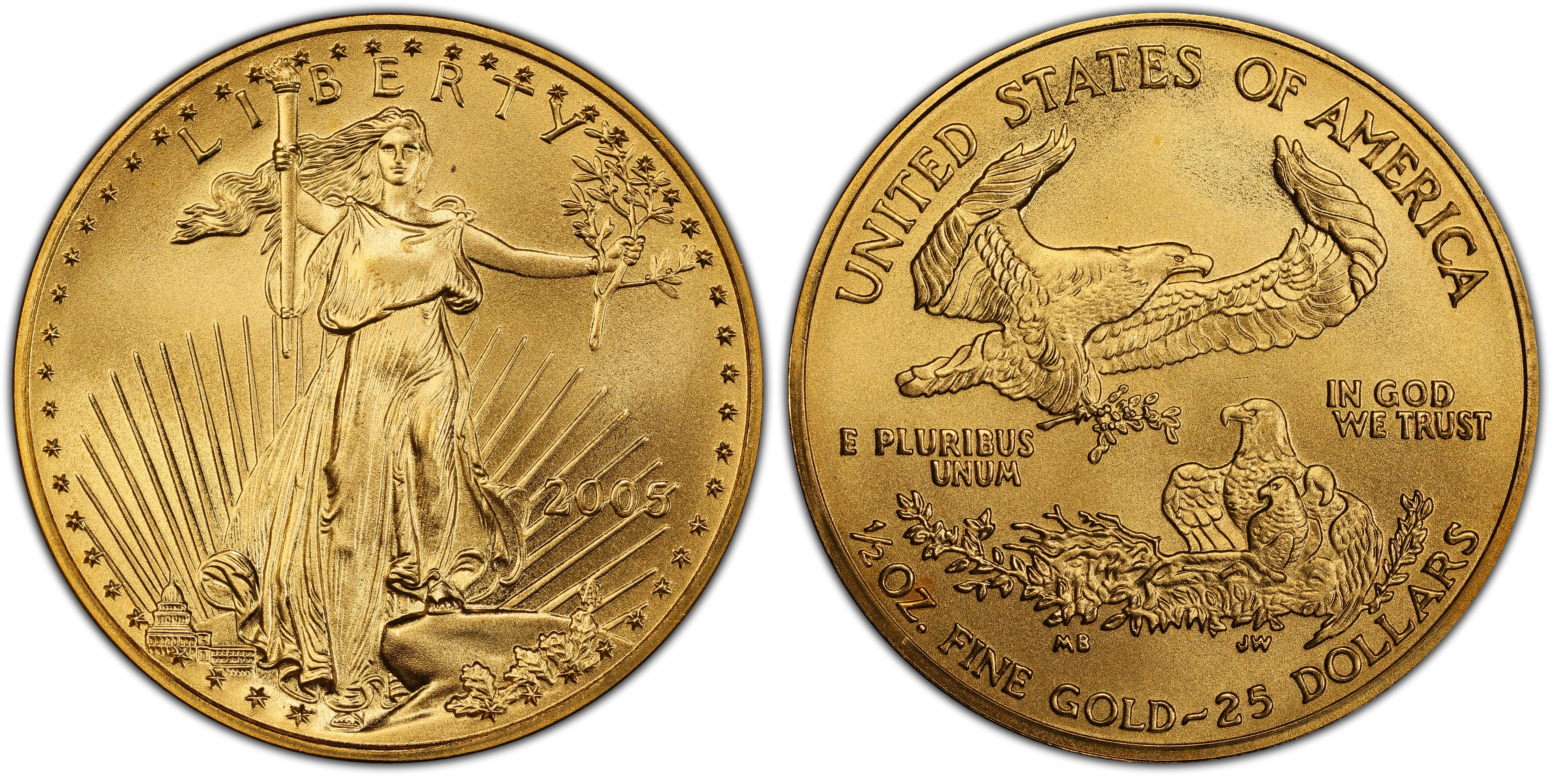 2005 $25 Gold Eagle First Strike (Regular Strike) Gold Eagles