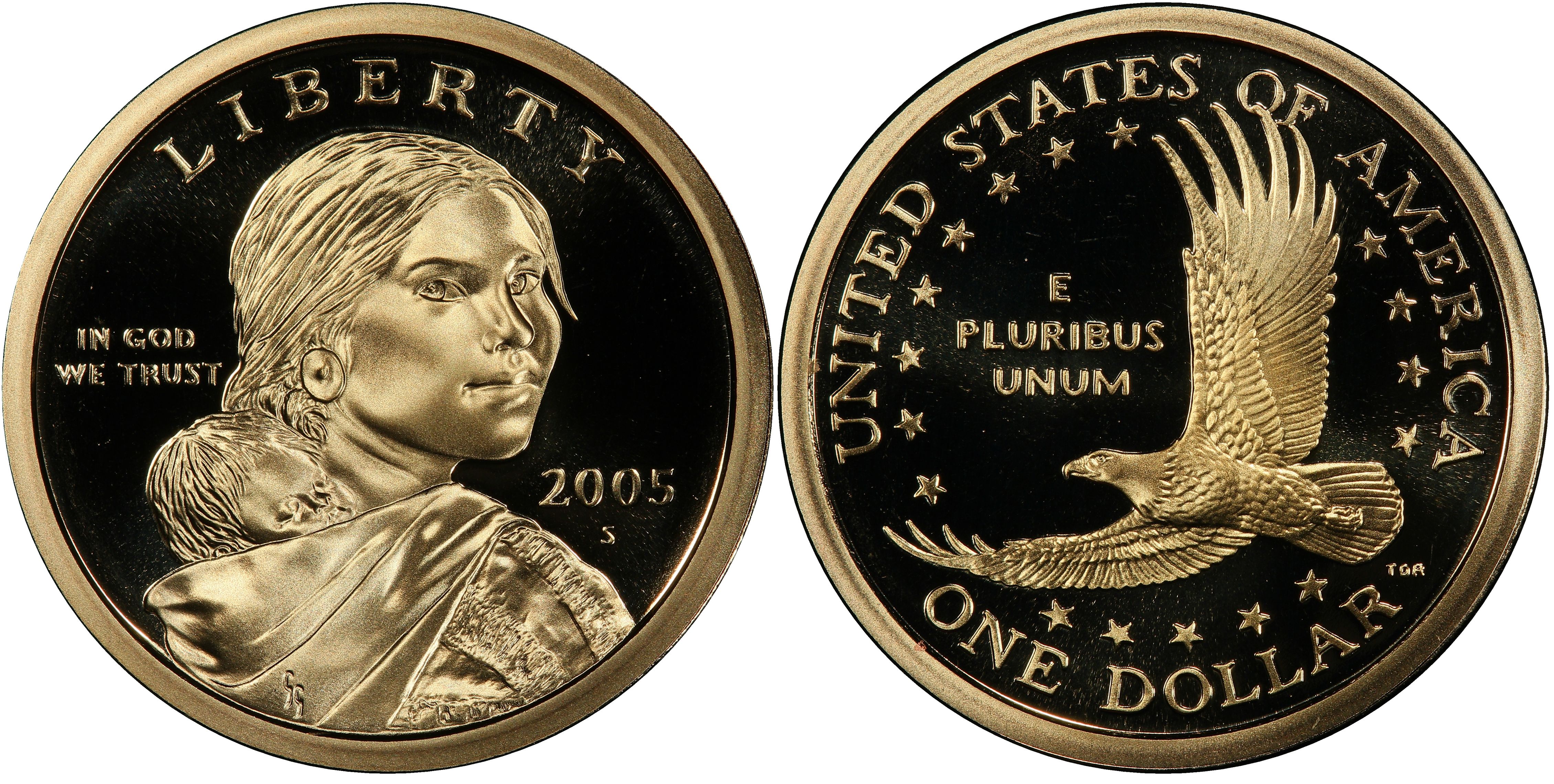 2005 S SAC $ 1 Proof Sacagawea Dollar Native American Dollar **Free Shipping**