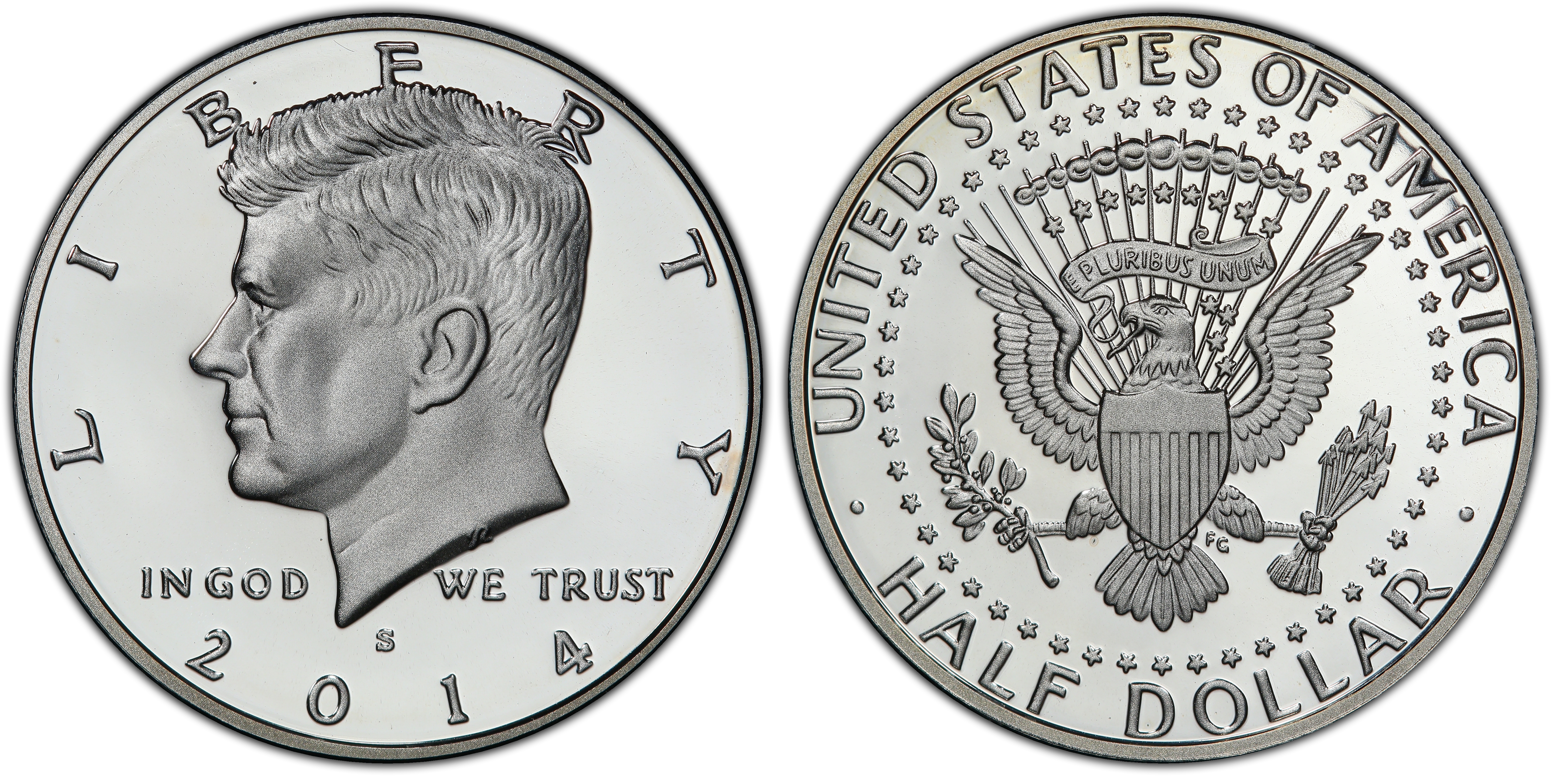 2014-S 50C Silver, DCAM (Proof) Kennedy Half Dollar - PCGS CoinFacts