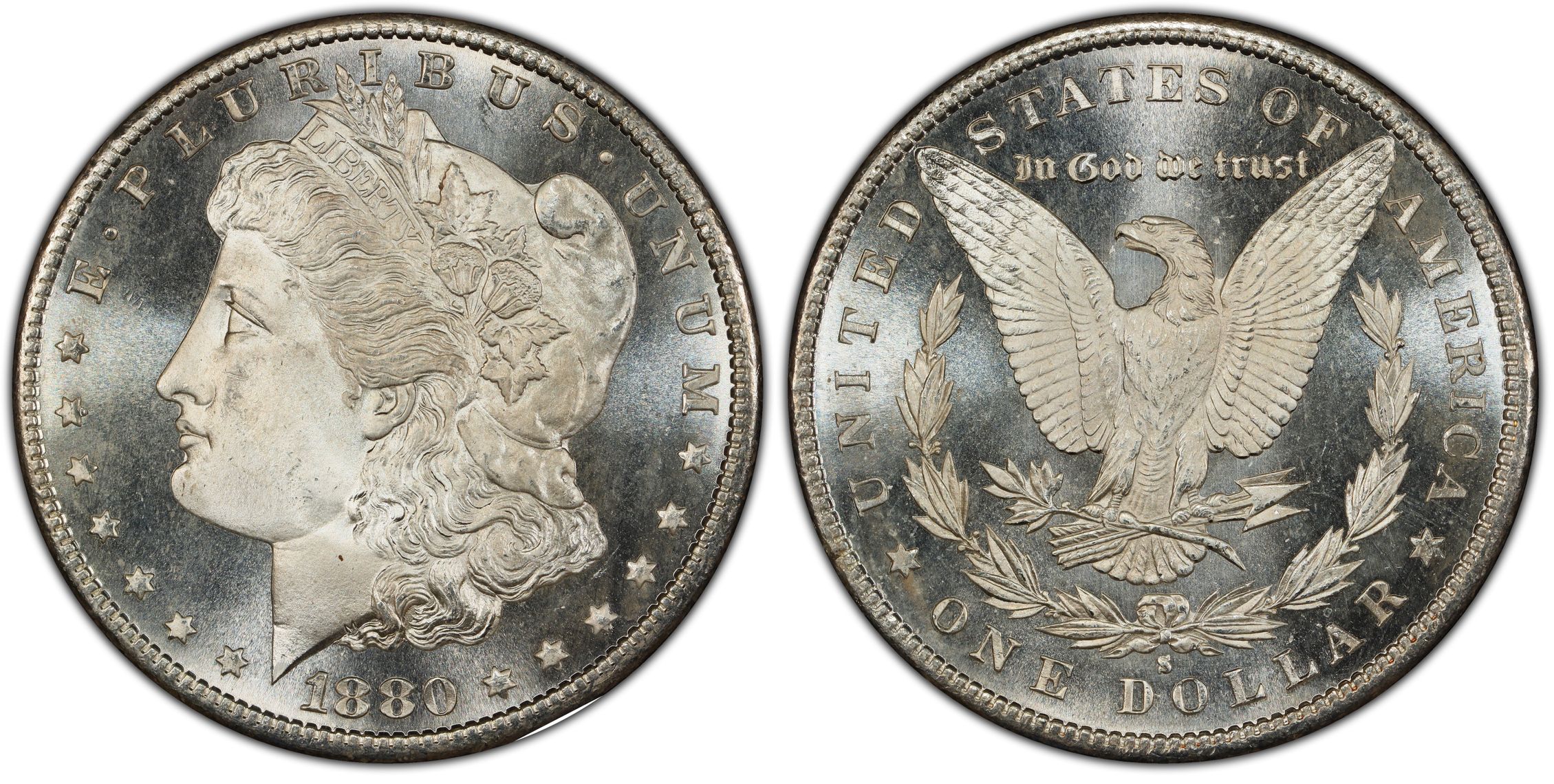 1880-S $1, PL (Regular Strike) Morgan Dollar - PCGS CoinFacts