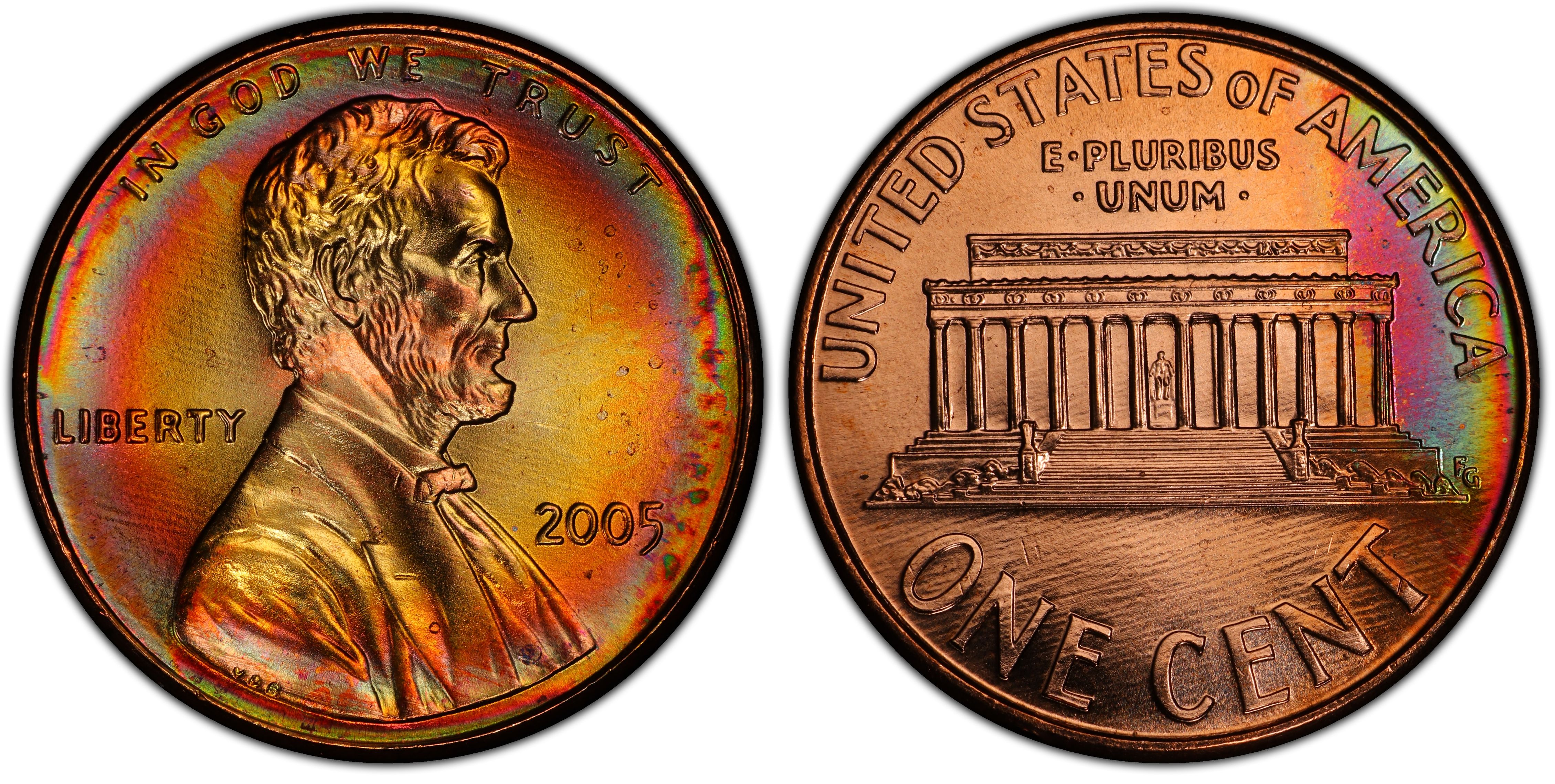 2005 1C, RD (Regular Strike) Lincoln Cent (Modern) - PCGS CoinFacts
