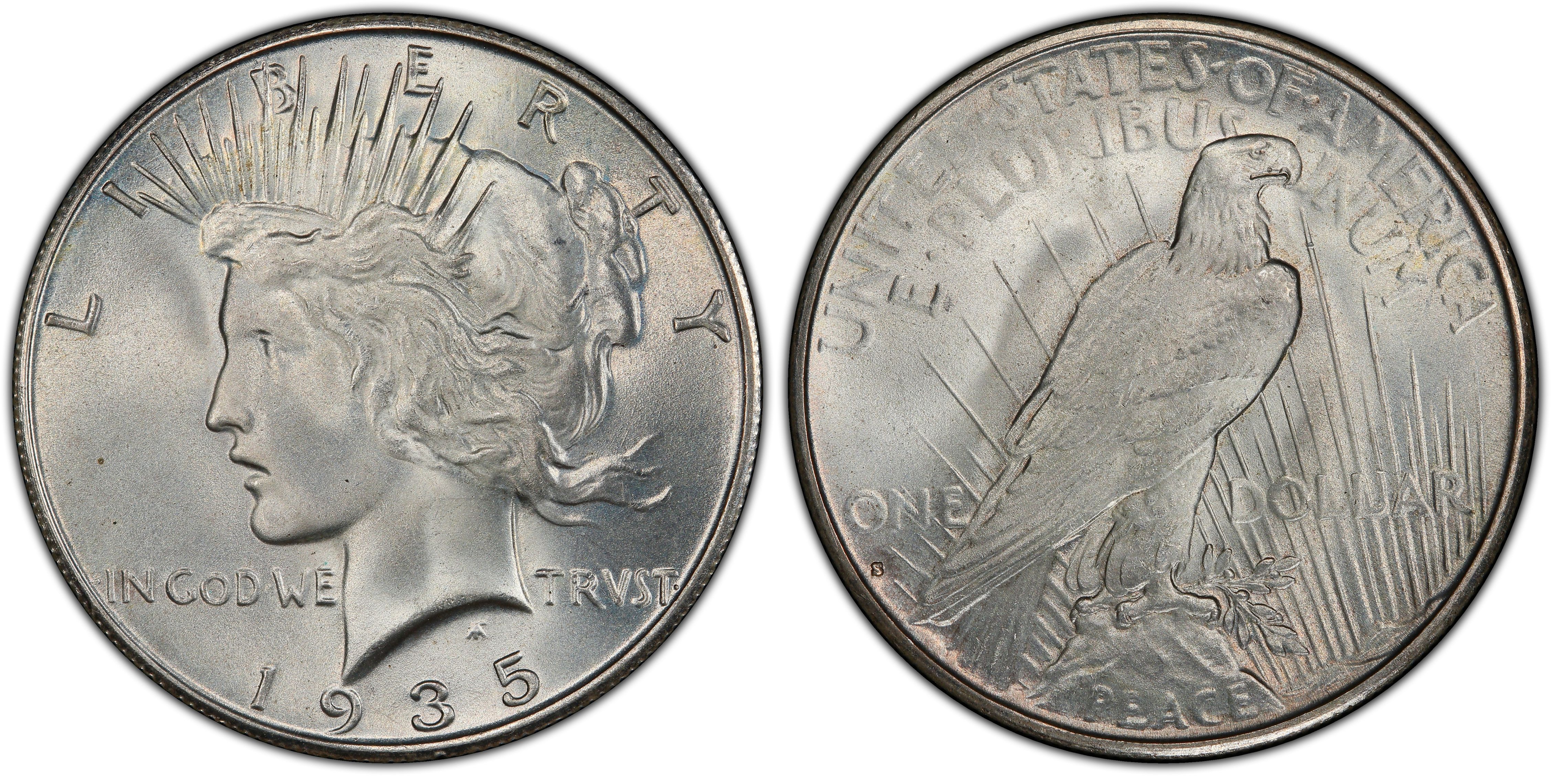 1935 P Peace Dollar $1 Very Good
