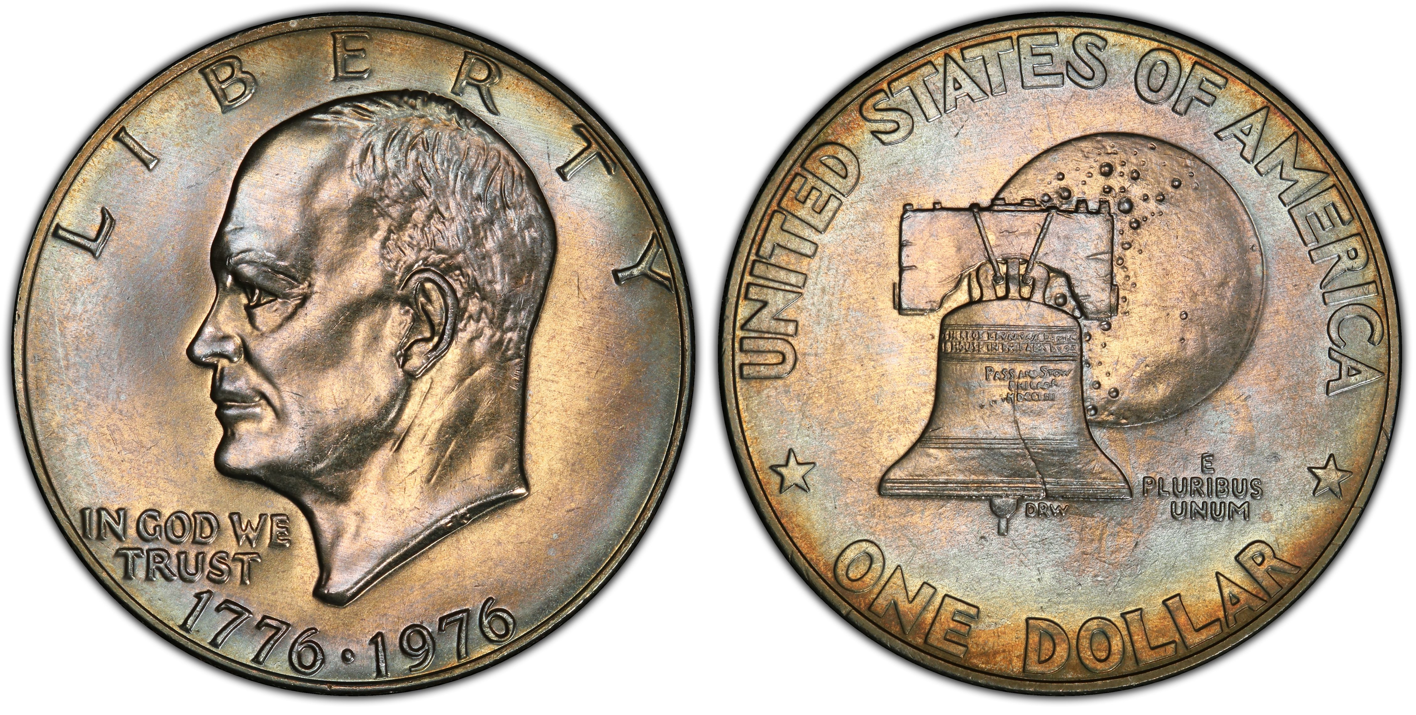 1976 P Type 1 Eisenhower Dollar in BU condition 