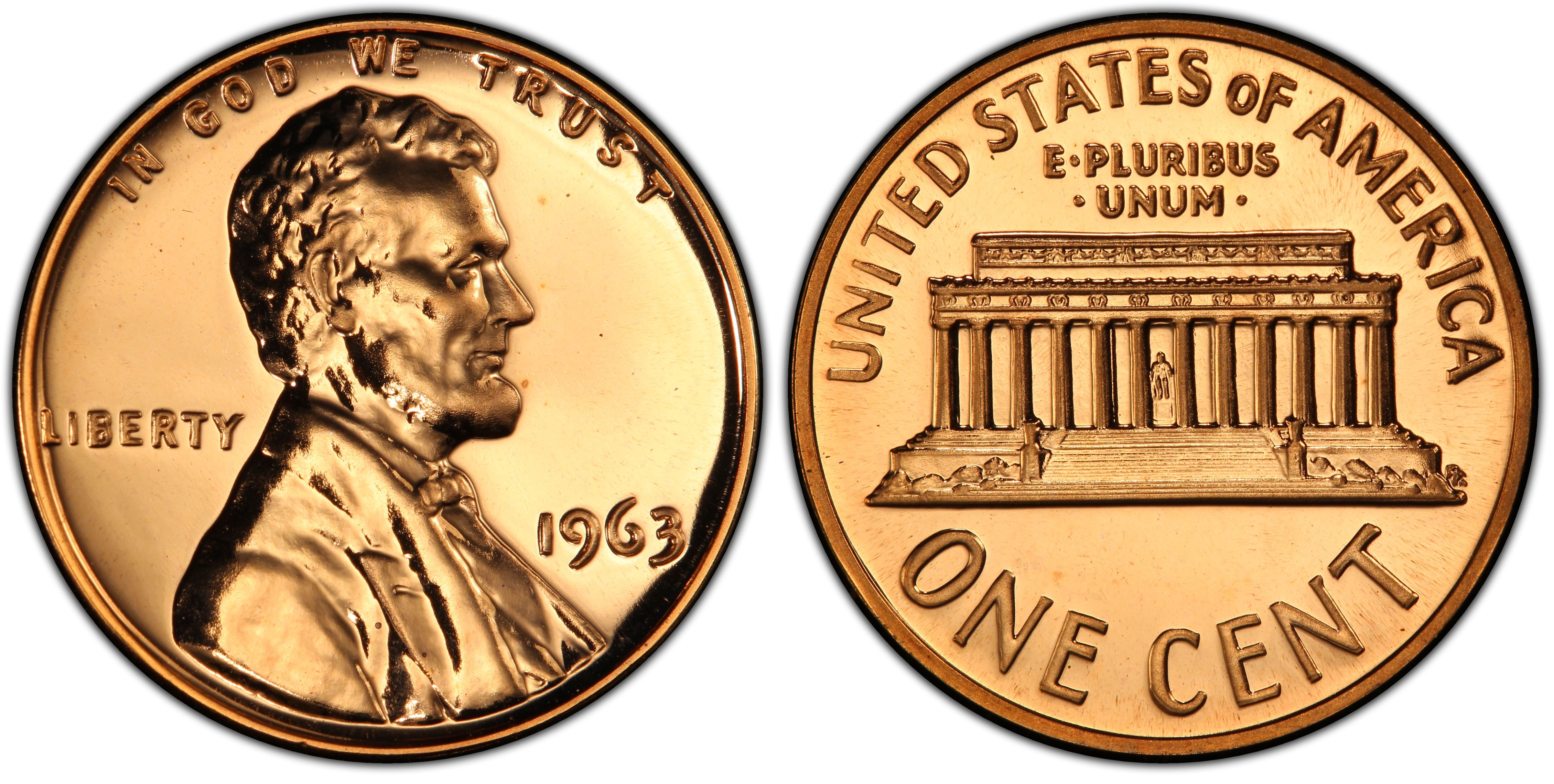 1963-Proof Lincoln  Cent, 