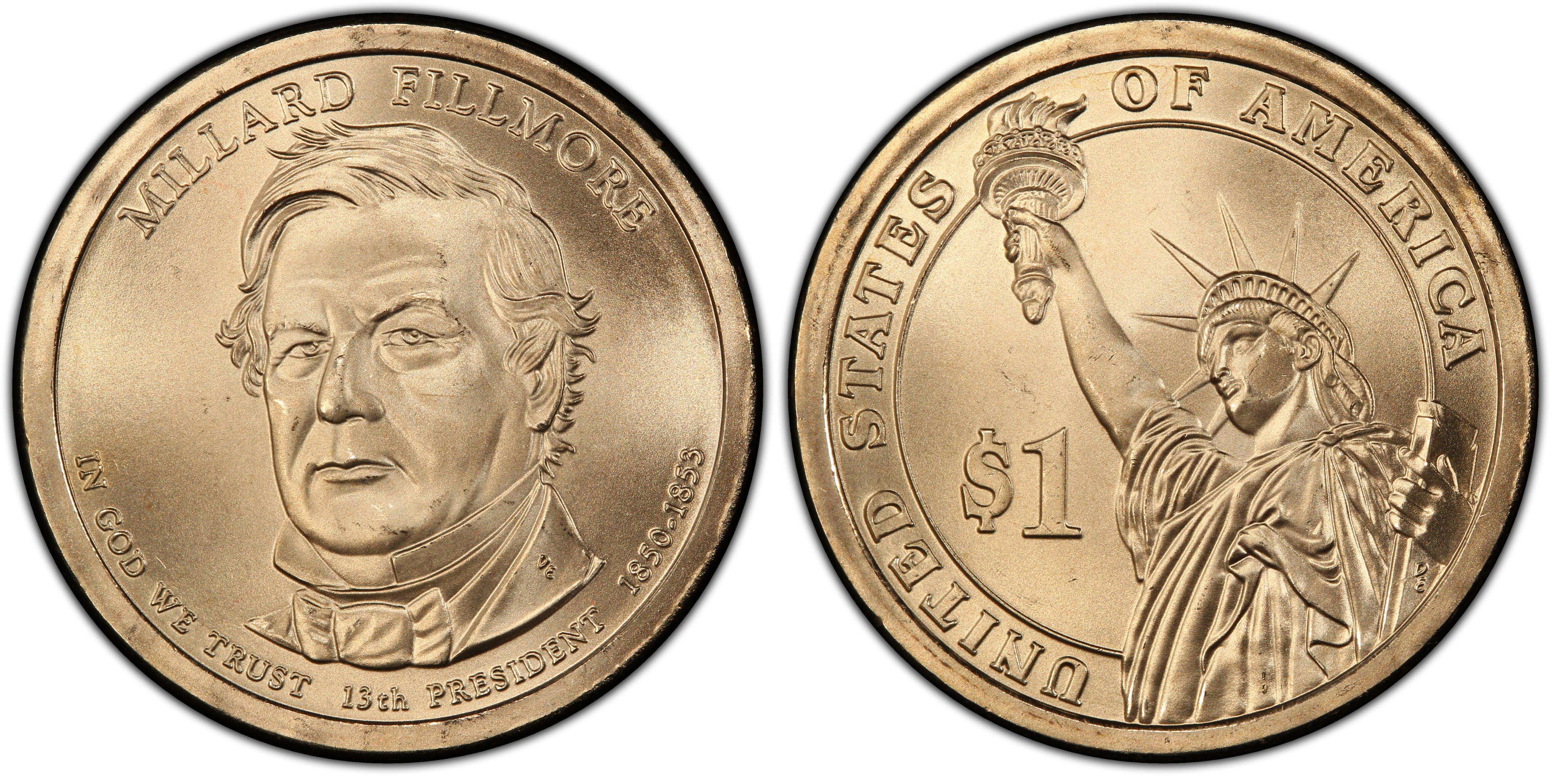 2010-P $1 Millard Fillmore - Pos B Satin Finish (Special Strike