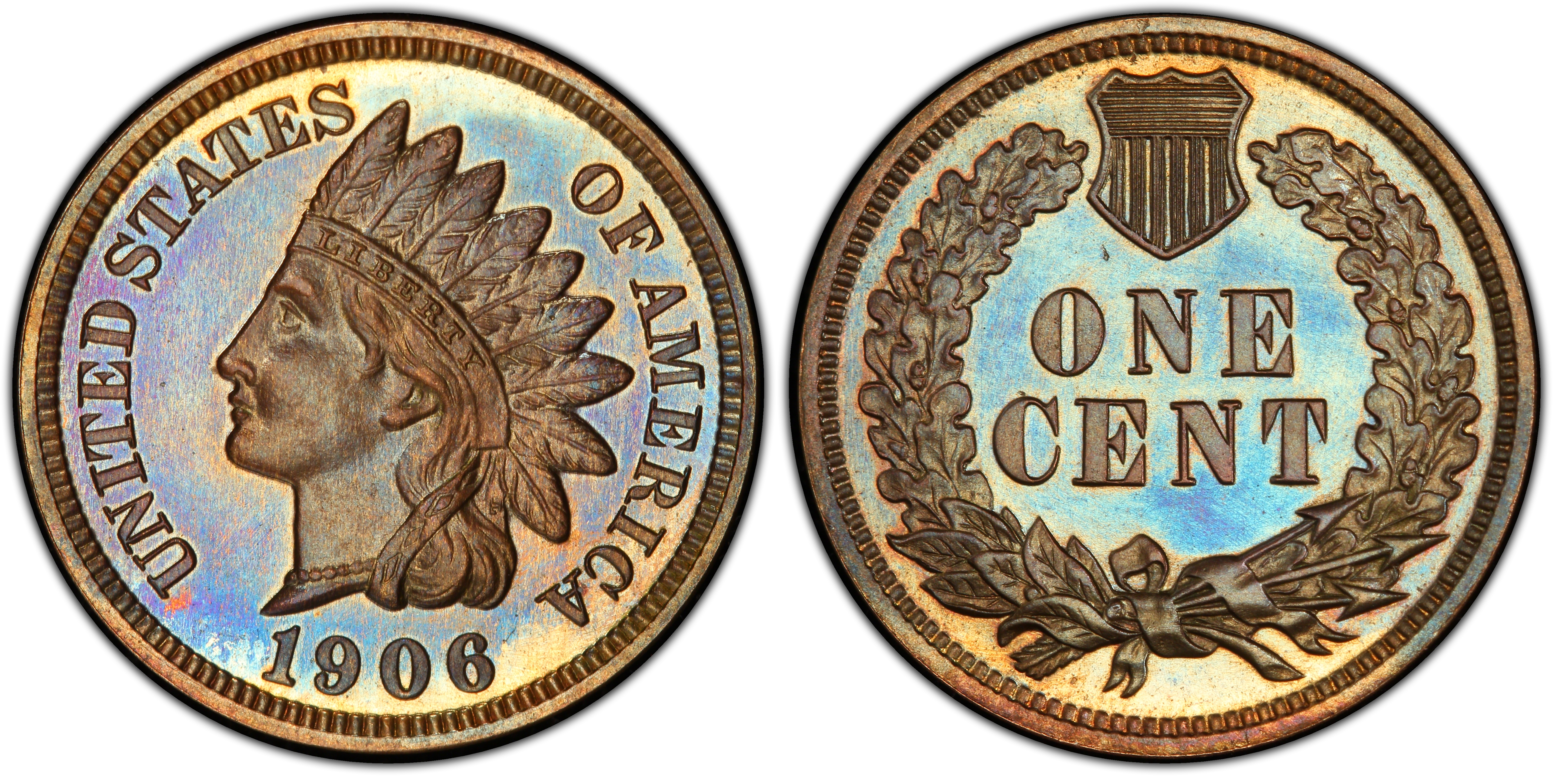 1906 1C, BN (Proof) Indian Cent - PCGS CoinFacts