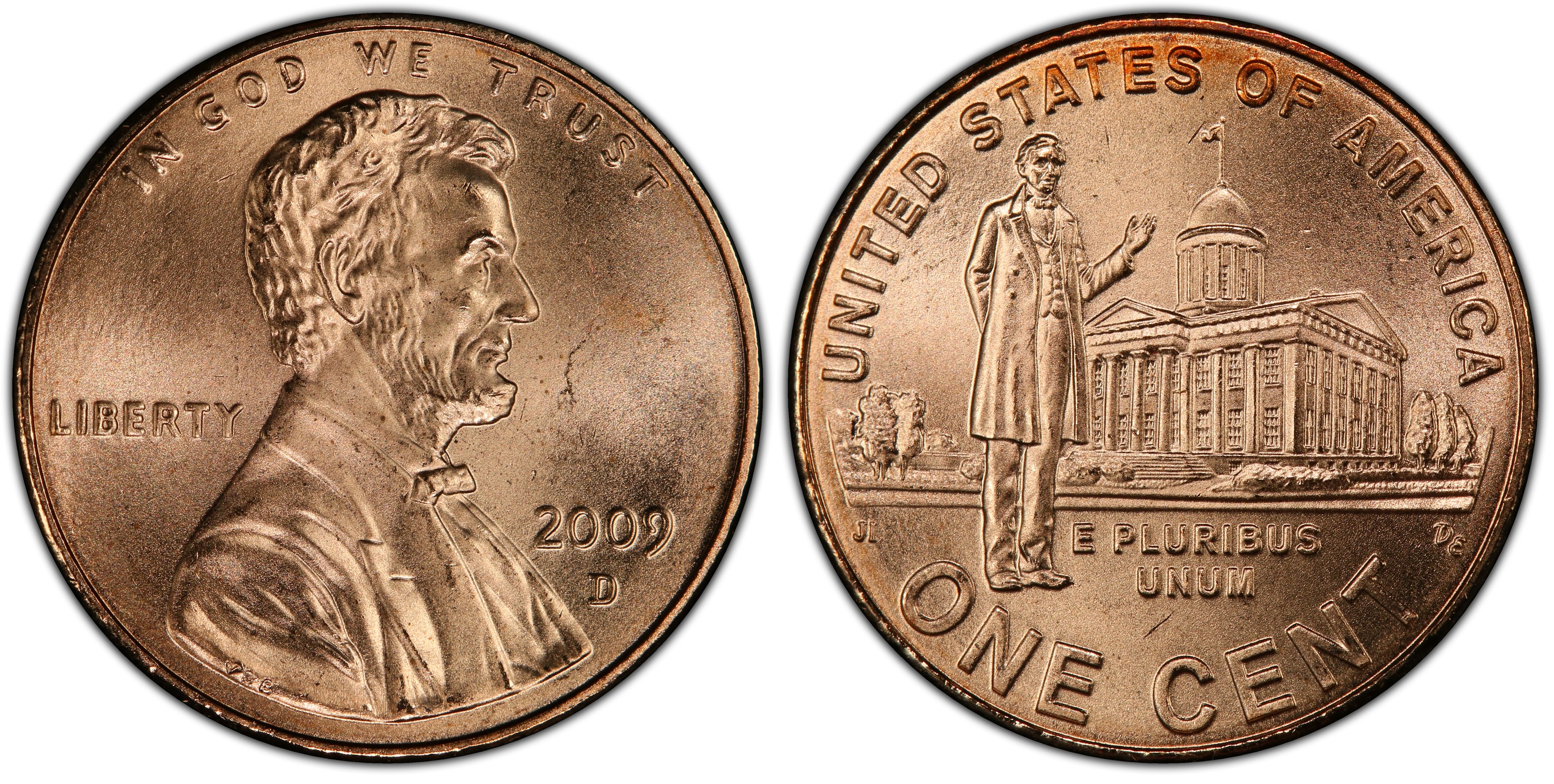 Bi-Centennial Coin #7030 2009 D Lincoln Presidential Cent/Penny BU 