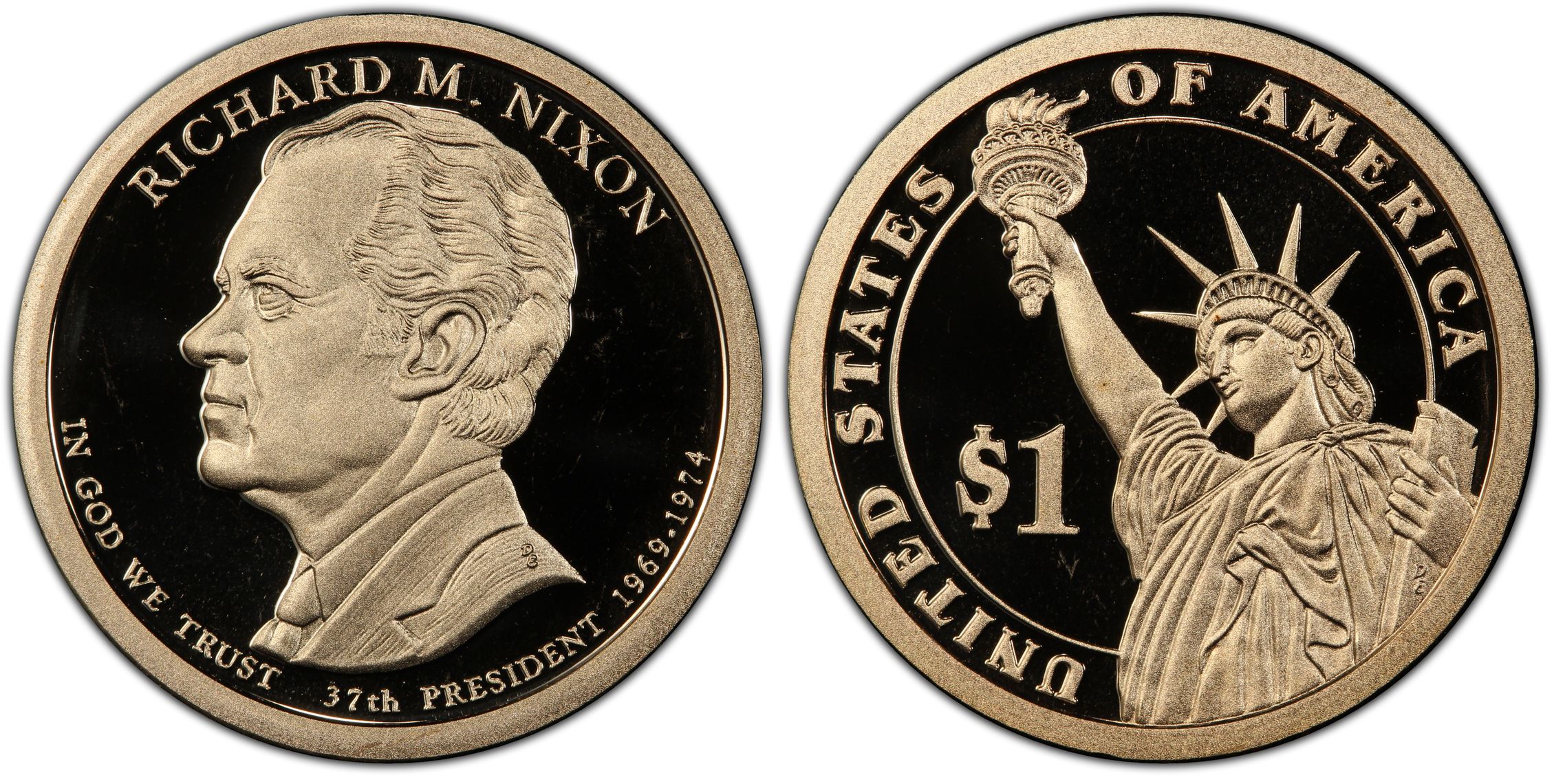 2016-S $1 Richard Nixon, DCAM (Proof) Presidential Dollars - PCGS CoinFacts