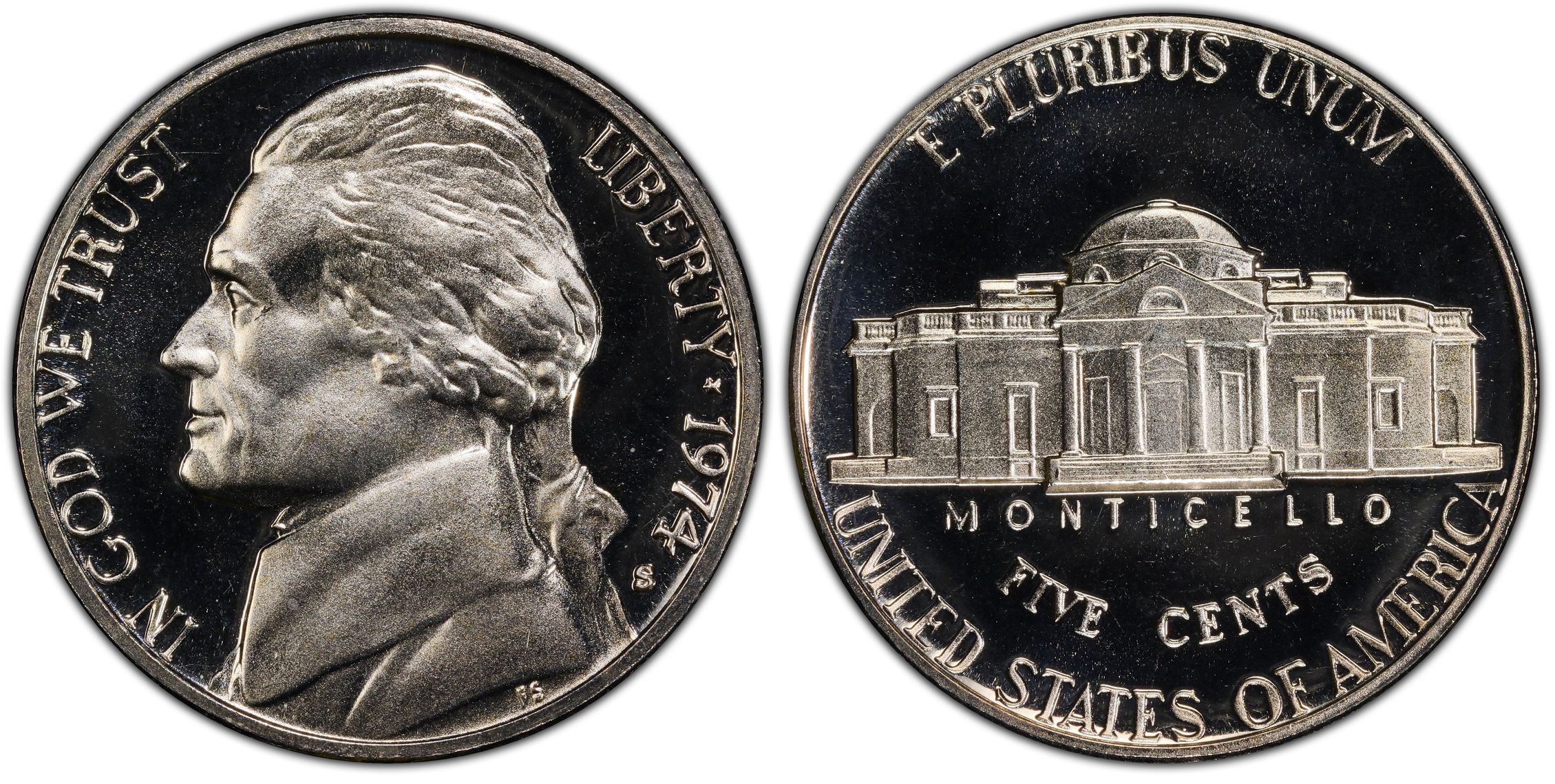 1974-S 5C, DCAM (Proof) Jefferson Nickel - PCGS CoinFacts