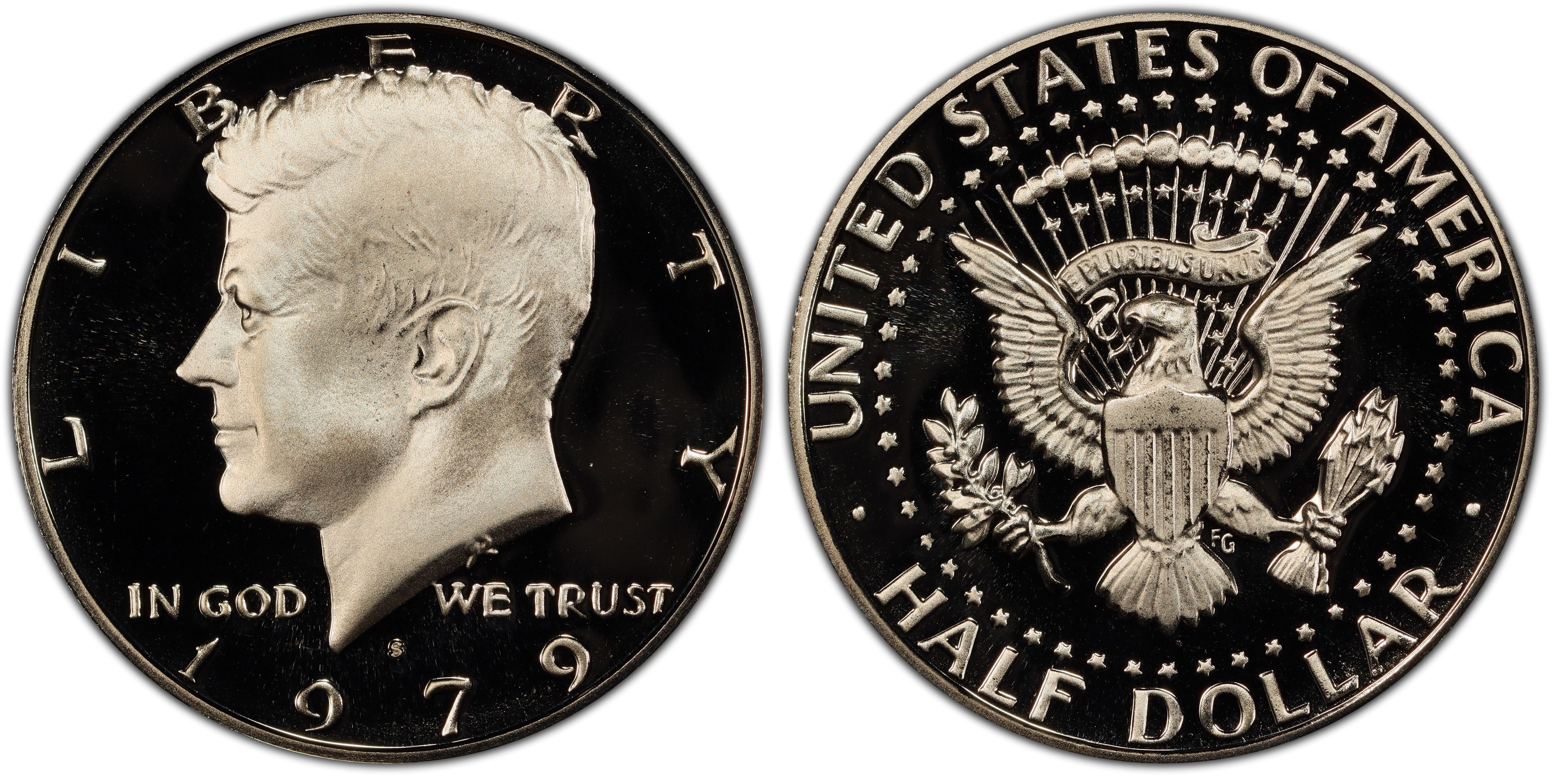 "Clear S" 1979-S Type 2 Kennedy Half Dollar Proof 