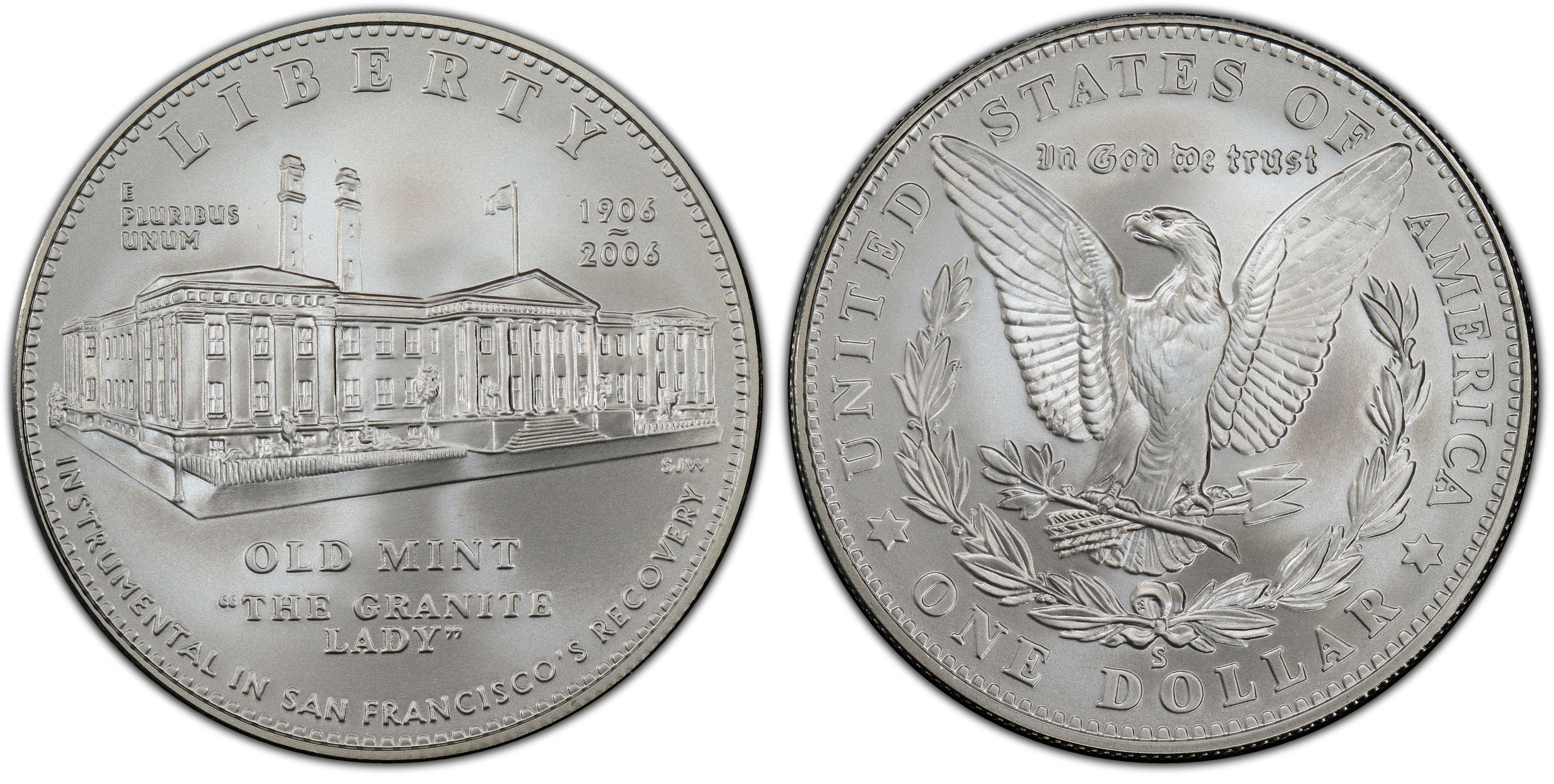 2006-S $1 San Francisco Old Mint Commemorative Silver Dollar in OGP BU