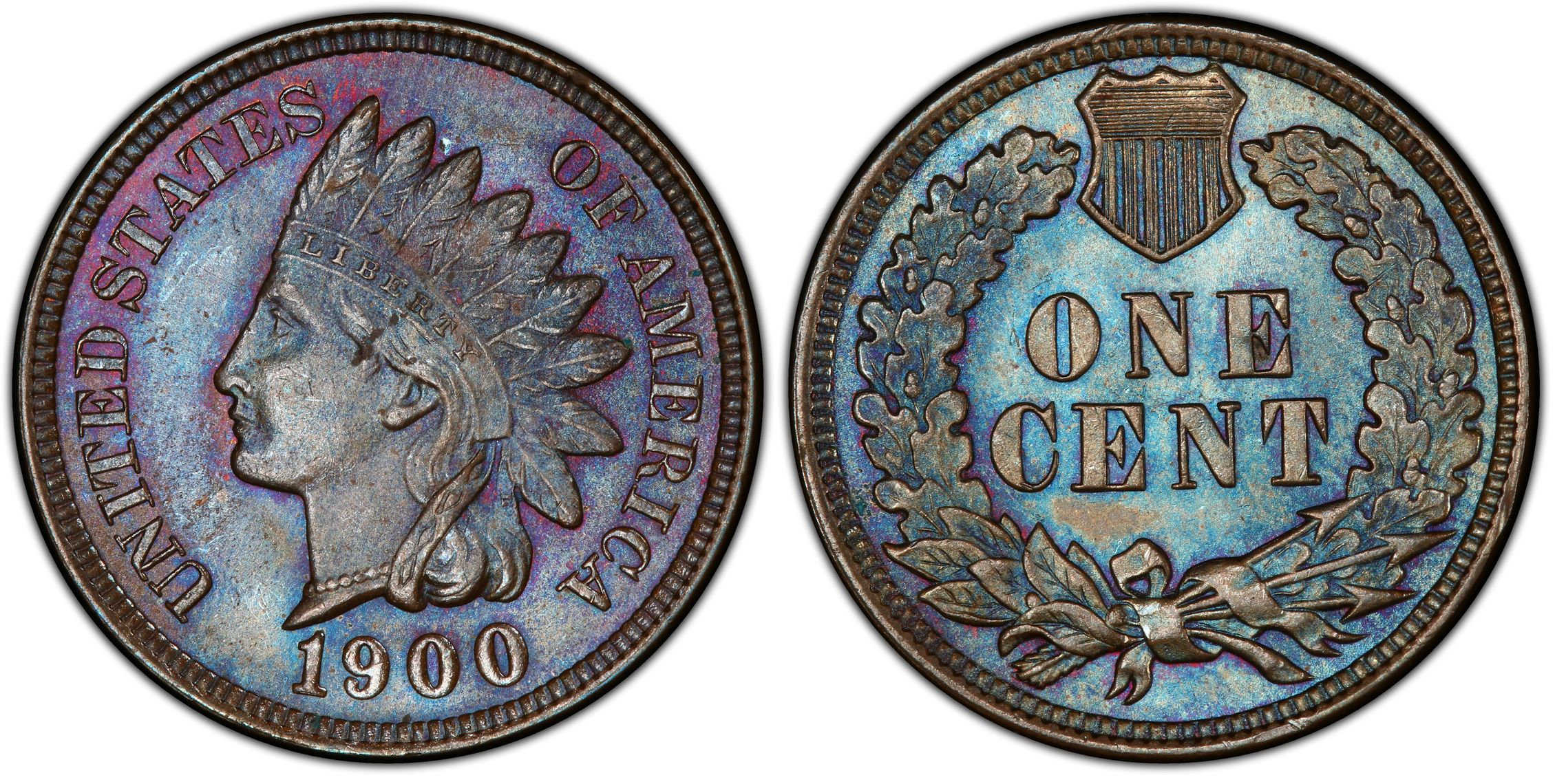 1900 1C BN Regular Strike Indian Cent PCGS CoinFacts