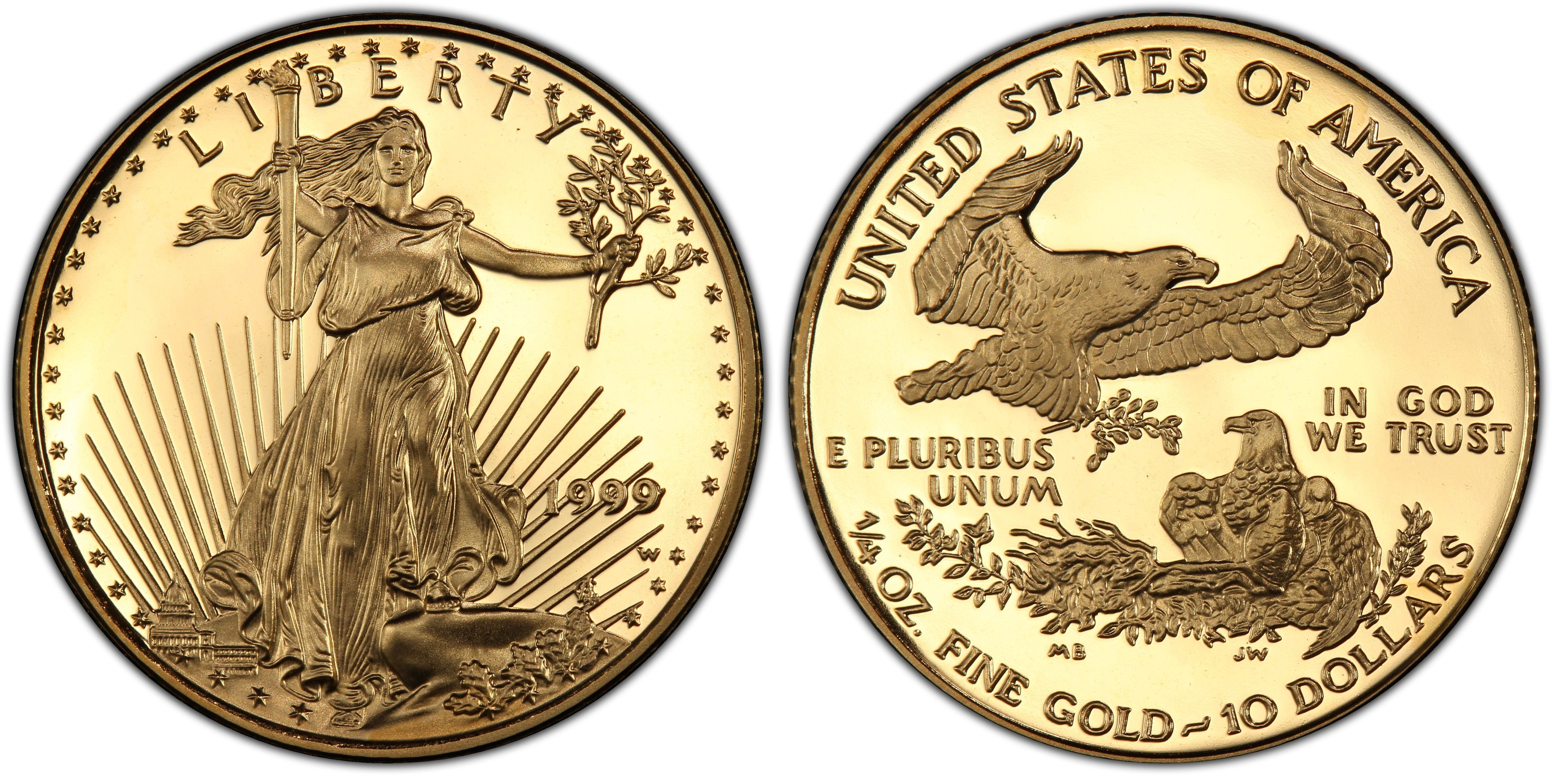 1999-W $10 Gold Eagle, DCAM (Proof) Gold Eagles - PCGS CoinFacts