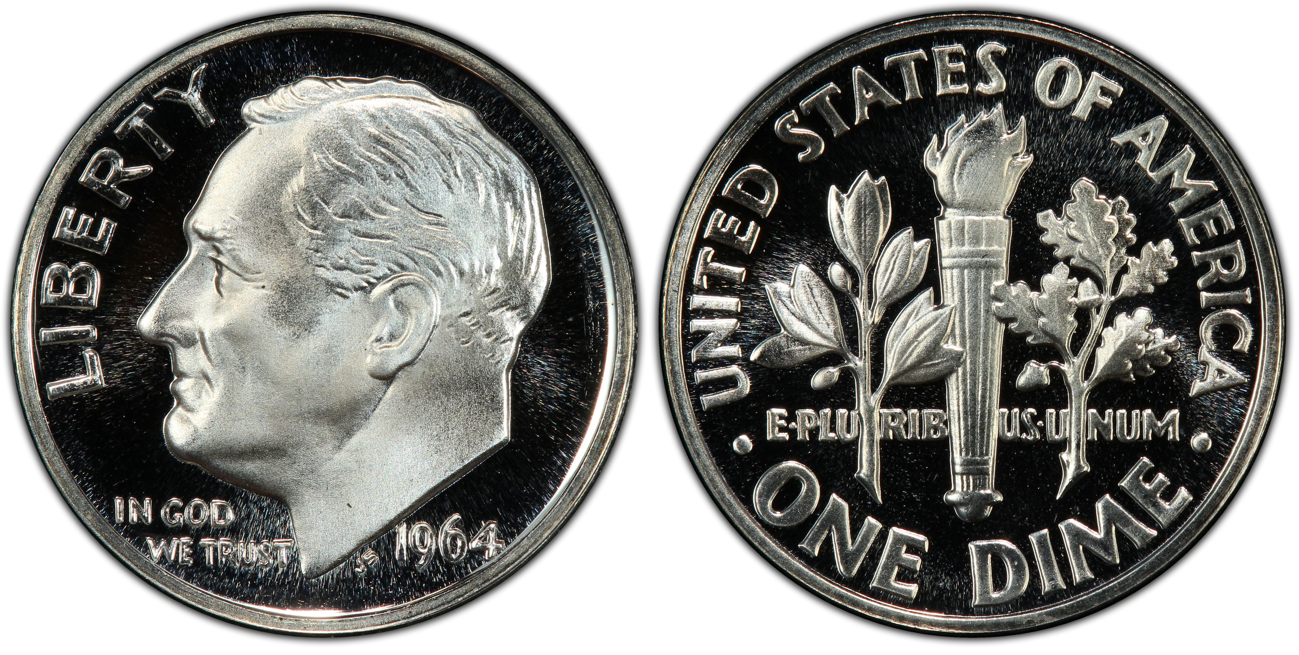 2006 S Roosevelt Dime 10c Gem Deep Cameo Proof CN-Clad US Coin 
