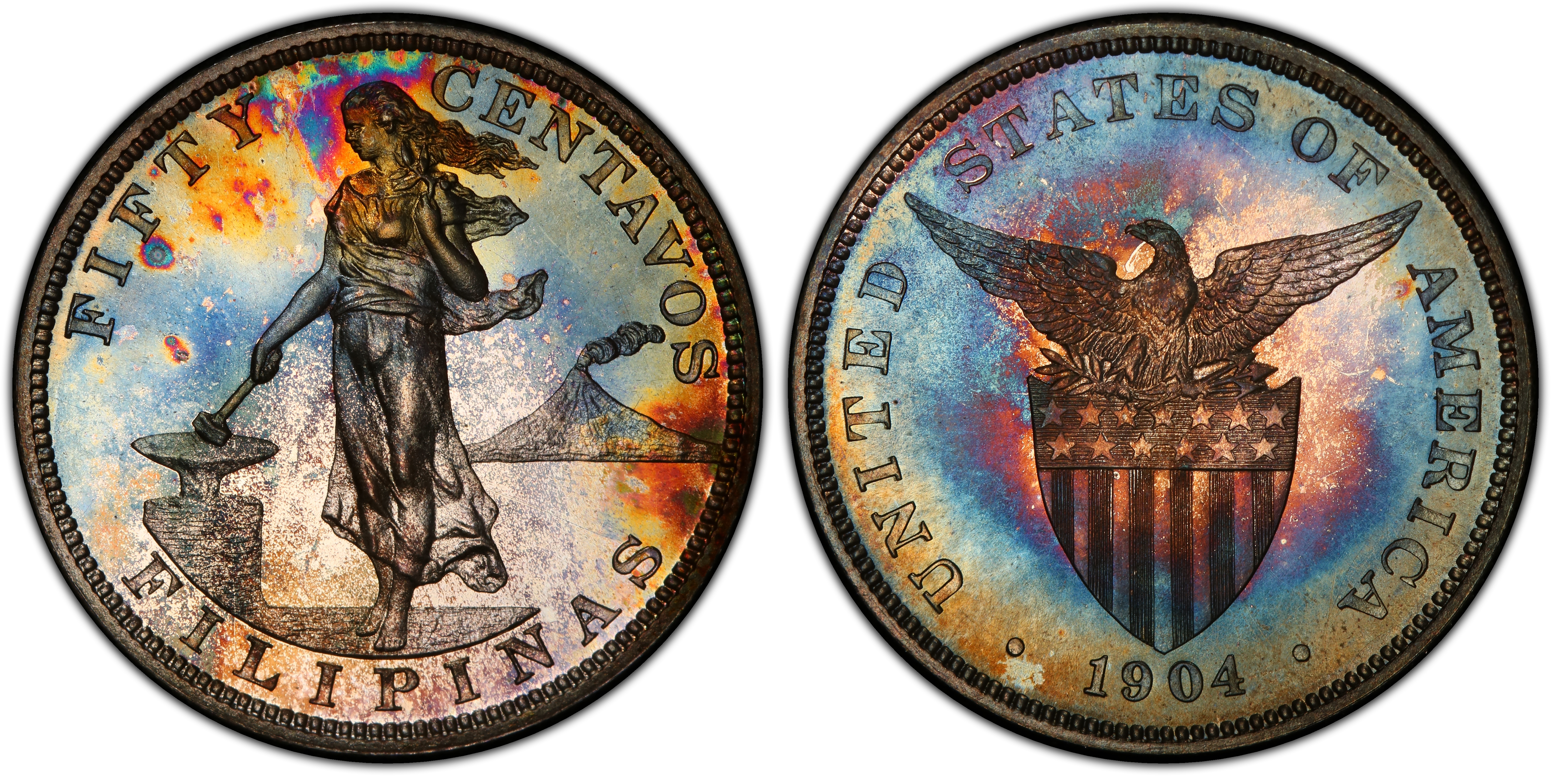 1904 50C (Proof) U.S. Philippines - PCGS CoinFacts