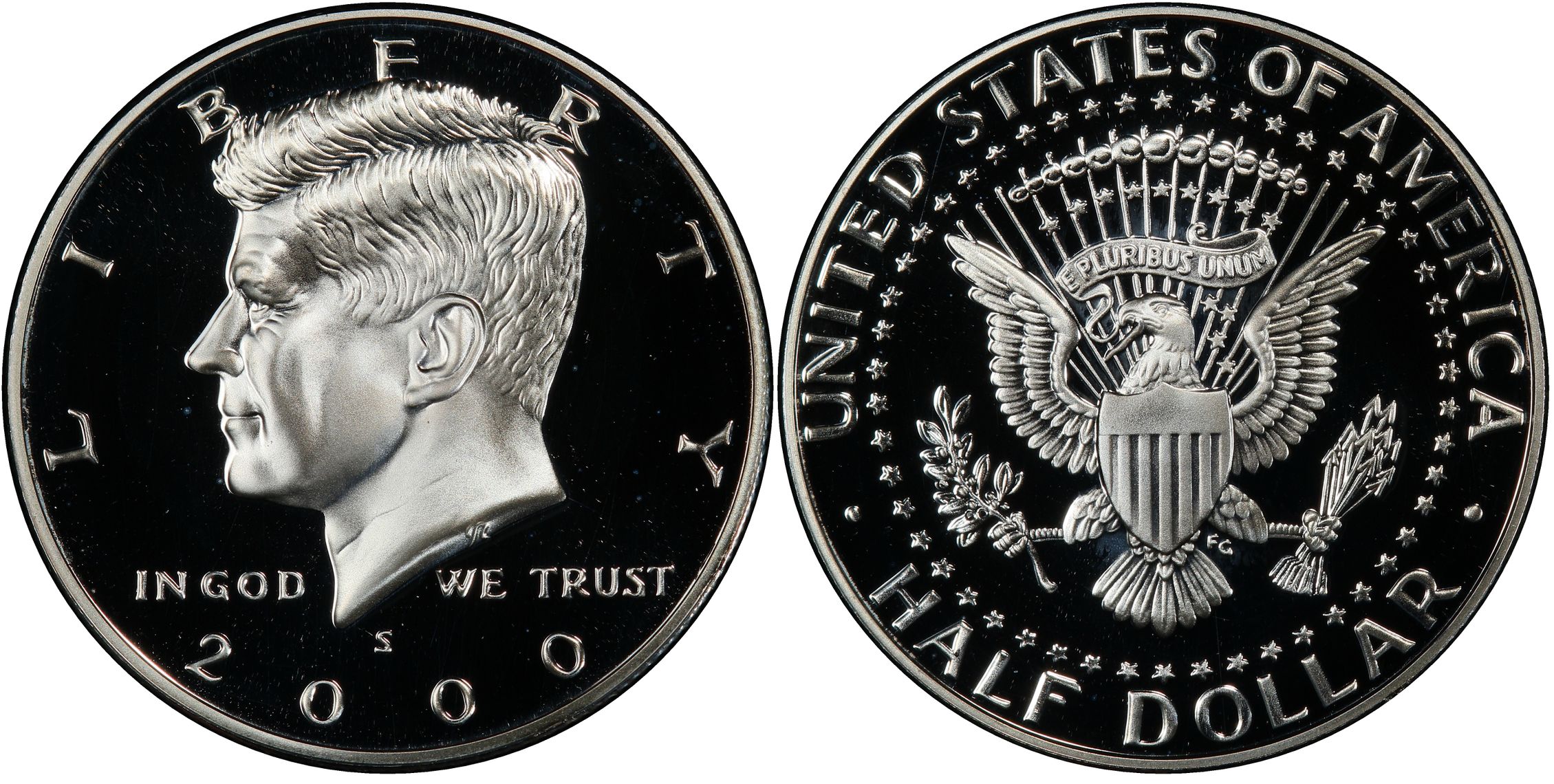 2000-S 50C Silver, DCAM (Proof) Kennedy Half Dollar - PCGS CoinFacts