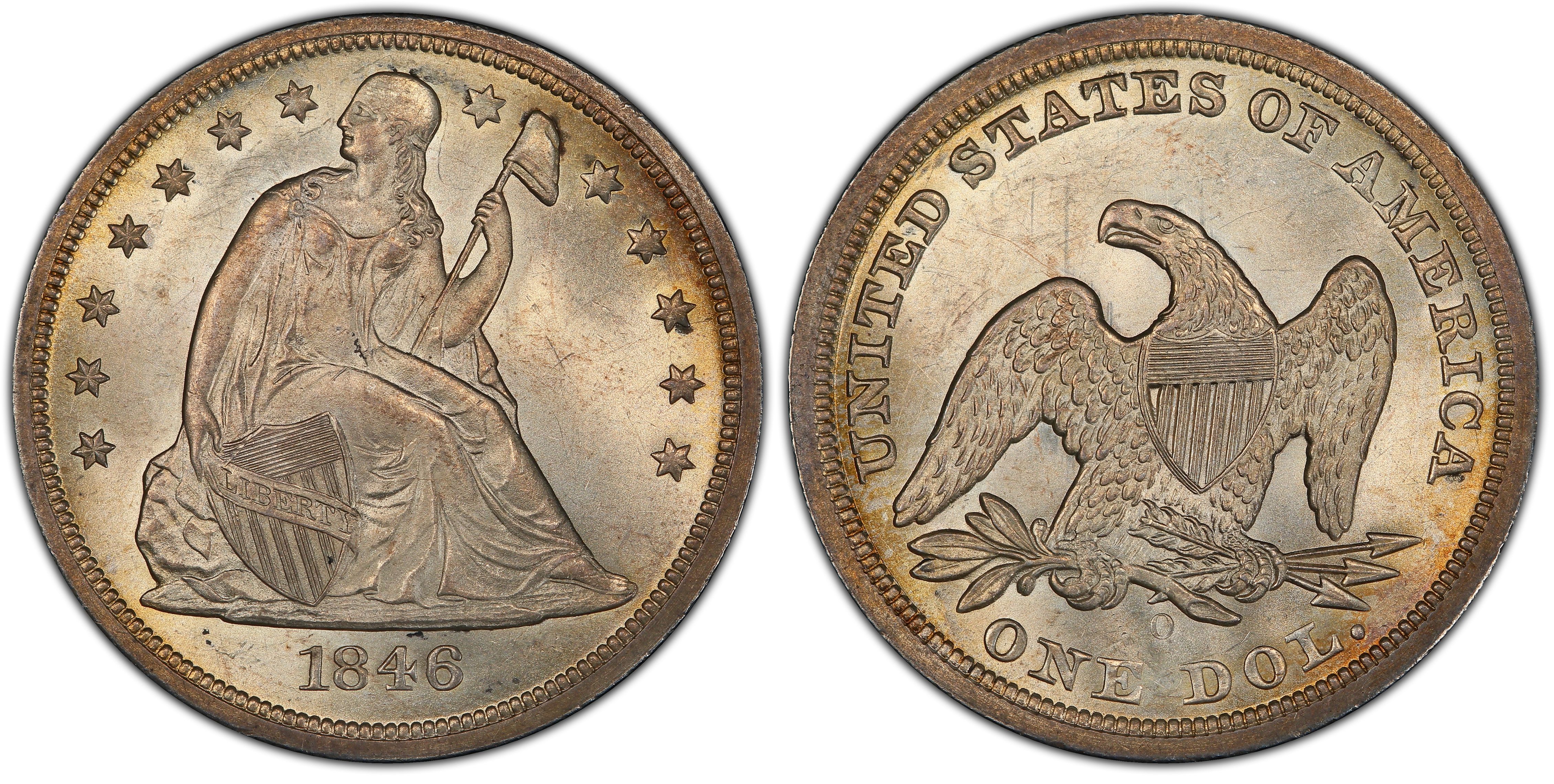 1846-O $1 (Regular Strike) Liberty Seated Dollar - PCGS CoinFacts