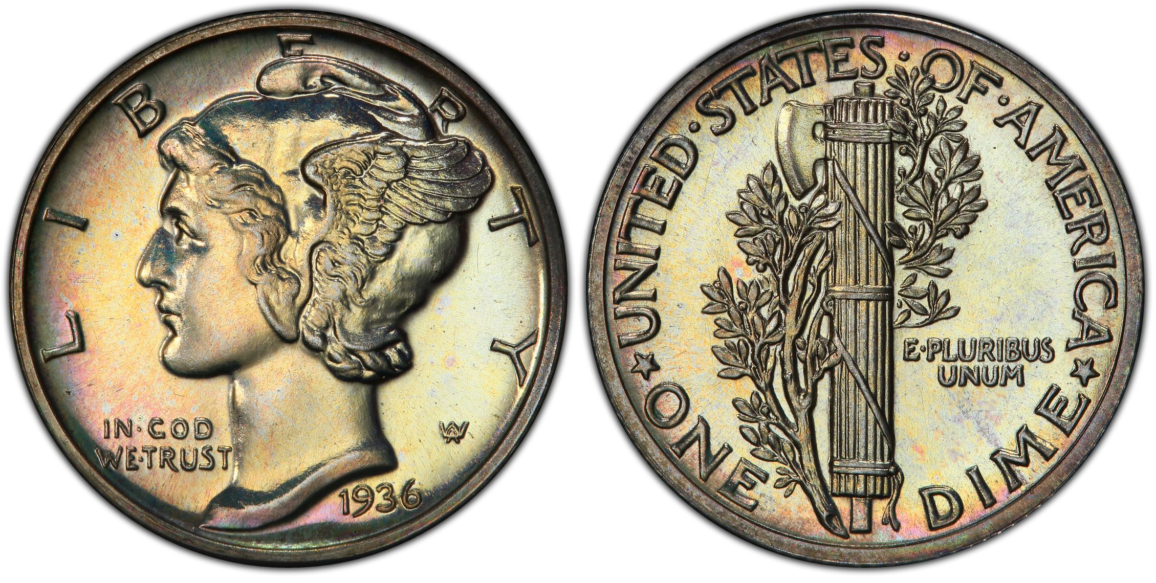 1936 10C (Proof) Mercury Dime - PCGS CoinFacts