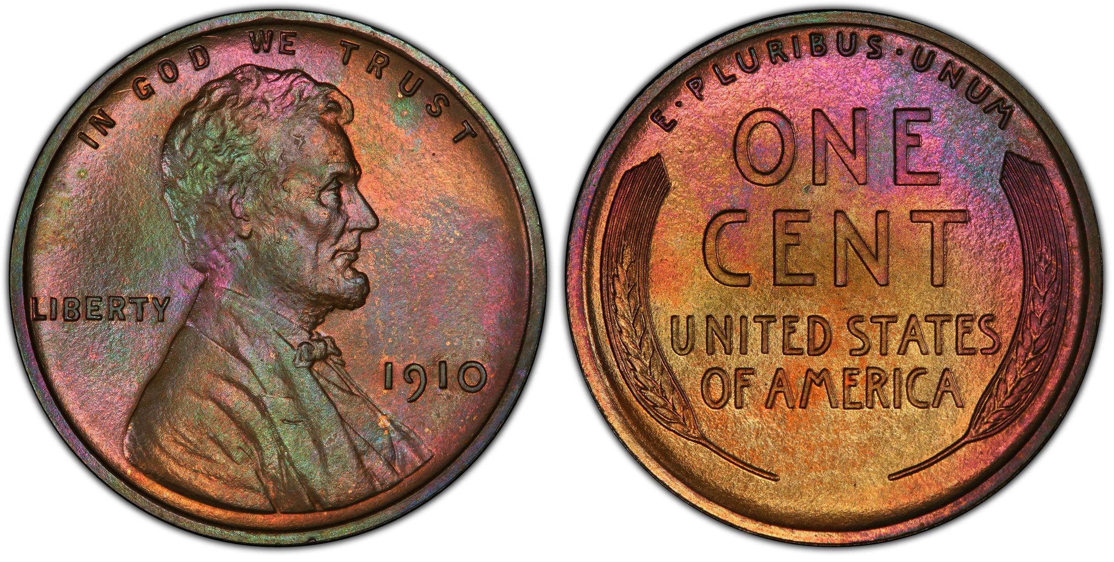 1910 1C, BN (Proof) Lincoln Cent (Wheat Reverse) - PCGS CoinFacts