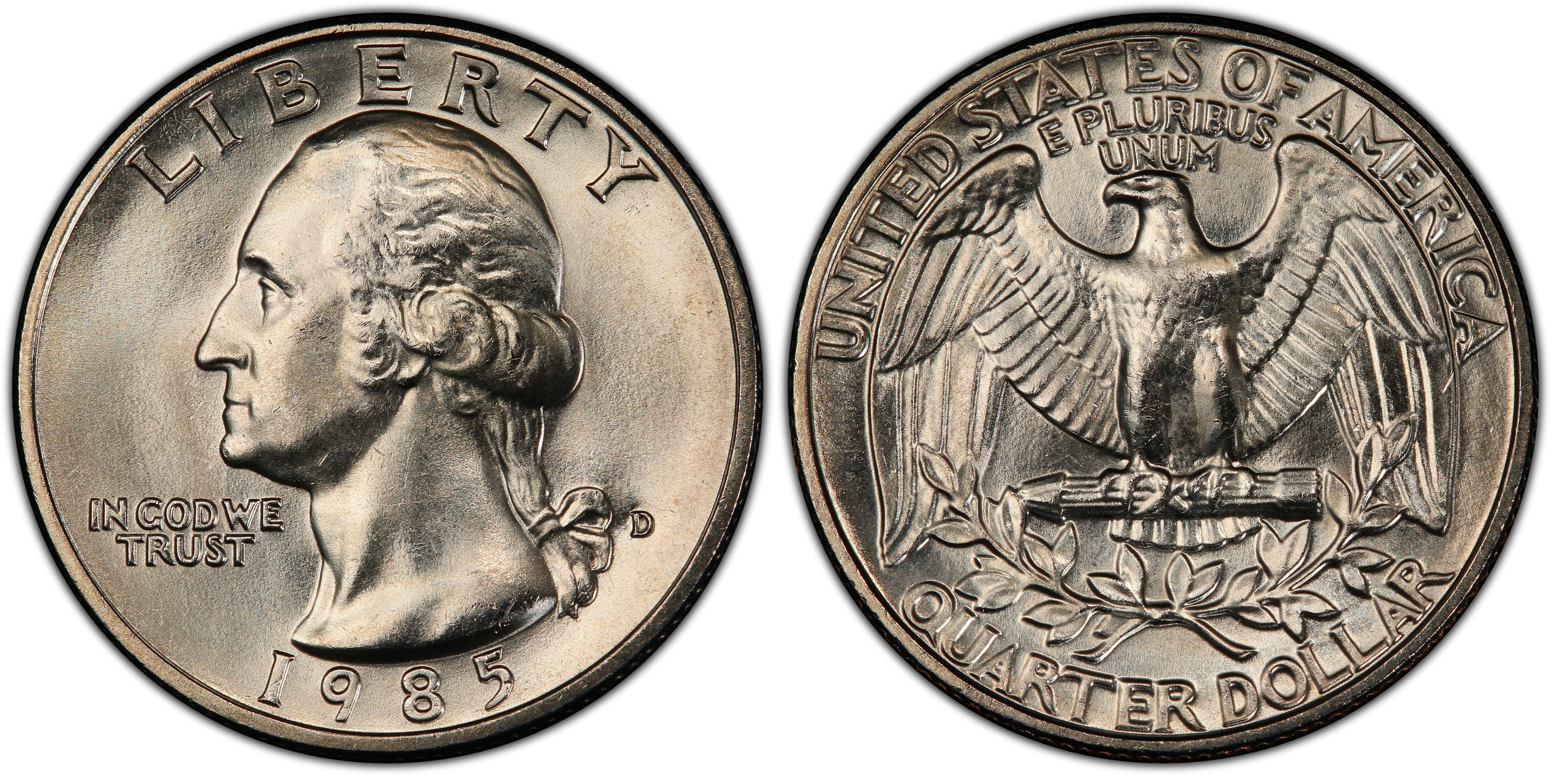 Images of Washington Quarter 1985-D 25C - PCGS CoinFacts