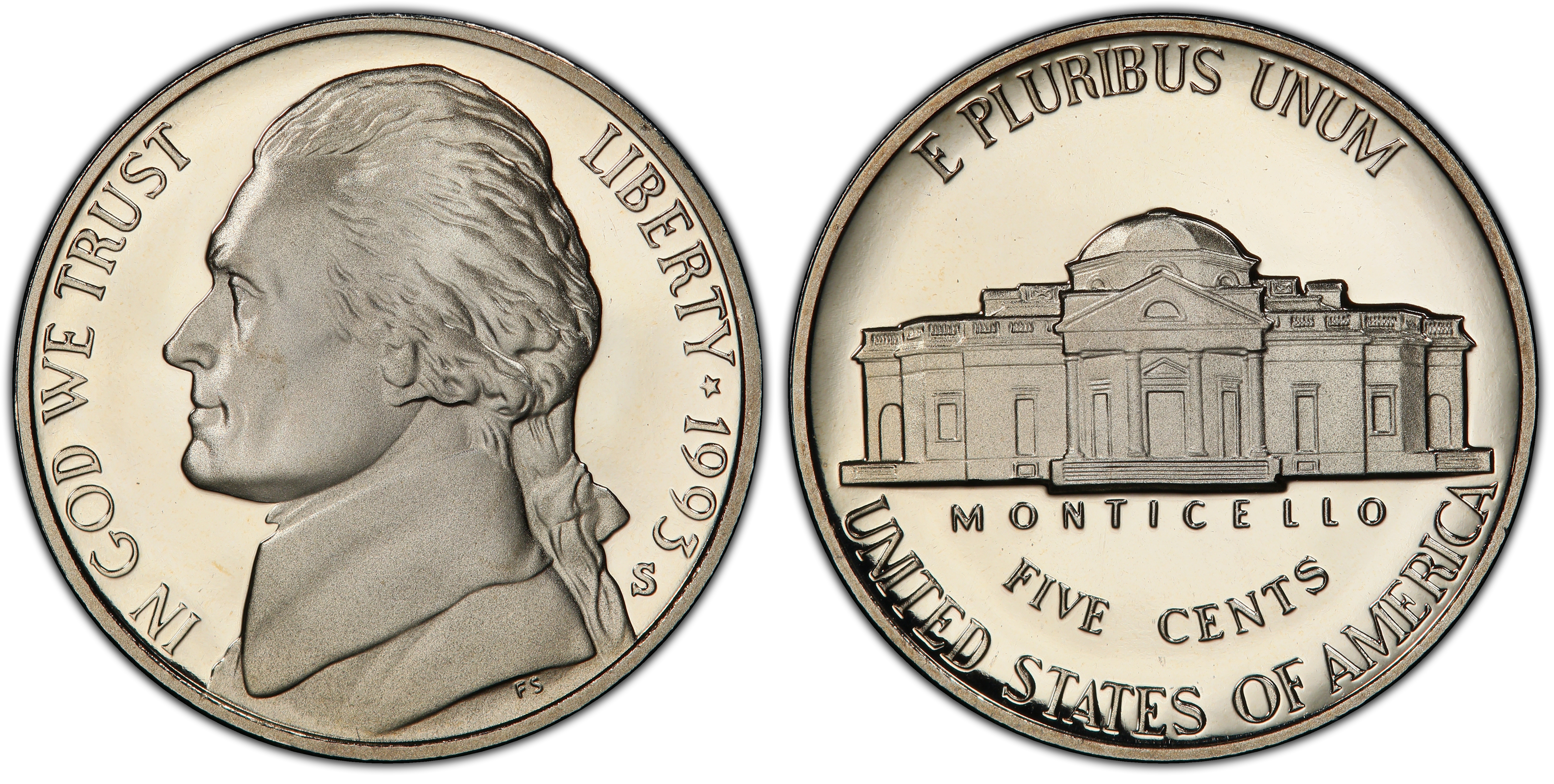 1993-S 5C, DCAM (Proof) Jefferson Nickel - PCGS CoinFacts