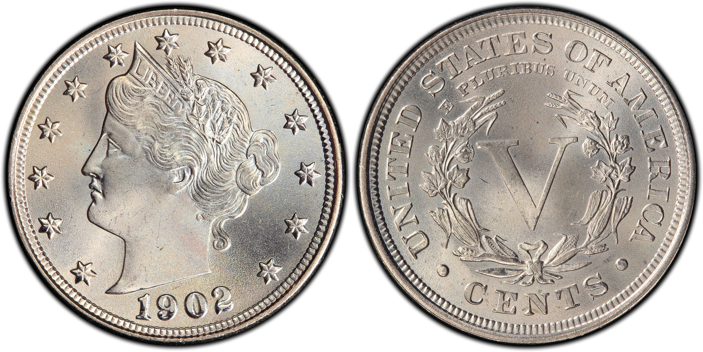 1902 5C (Regular Strike) Liberty Nickel - PCGS CoinFacts