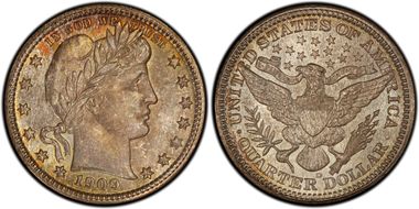  
	MS67 PCGS grade 
