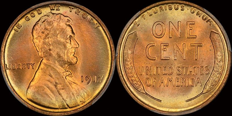 1919 1C, RD (Regular Strike) Lincoln Cent (Wheat Reverse) - PCGS