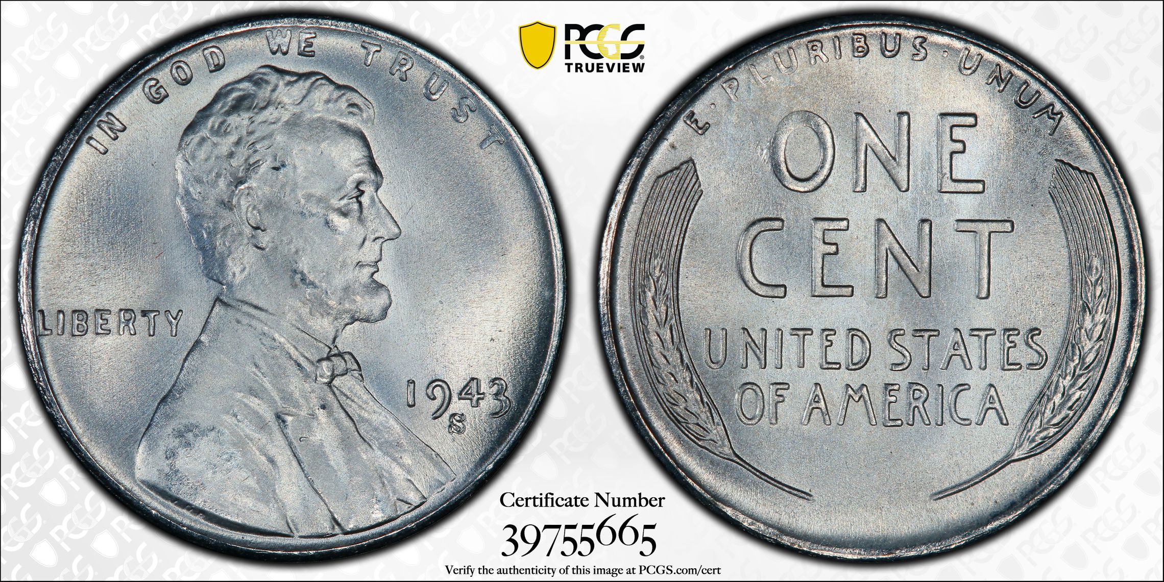 1943-S Lincoln Cent. MS-68+ (PCGS). CAC., MS68+ - PCGS Auction Prices