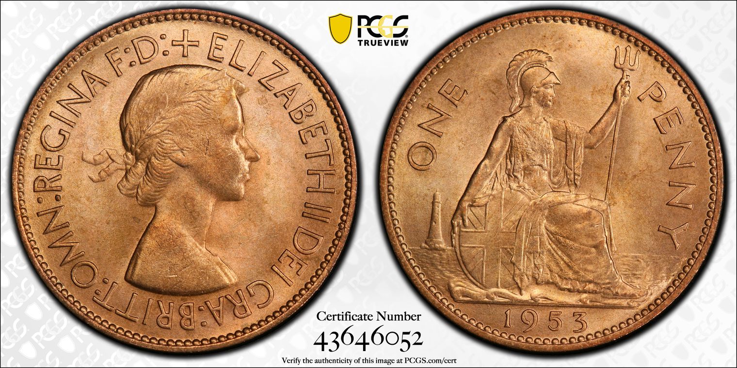 RGS III' British Elizabeth II Penny Date Set, Circulation Strikes