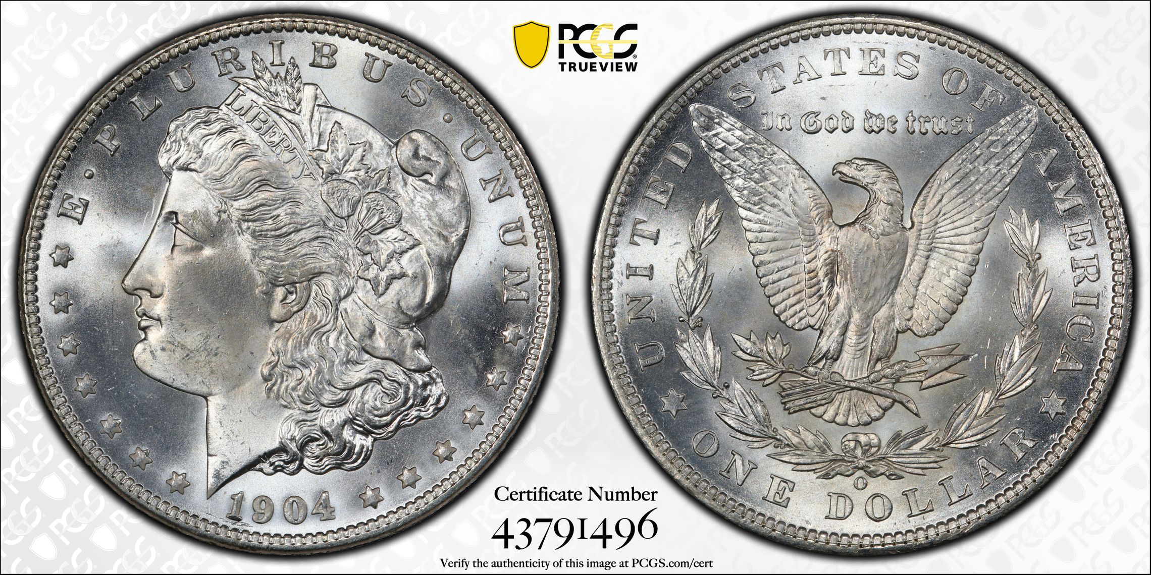 1904-O Morgan Silver Dollar. MS-67 (PCGS)., MS67 - PCGS Auction Prices