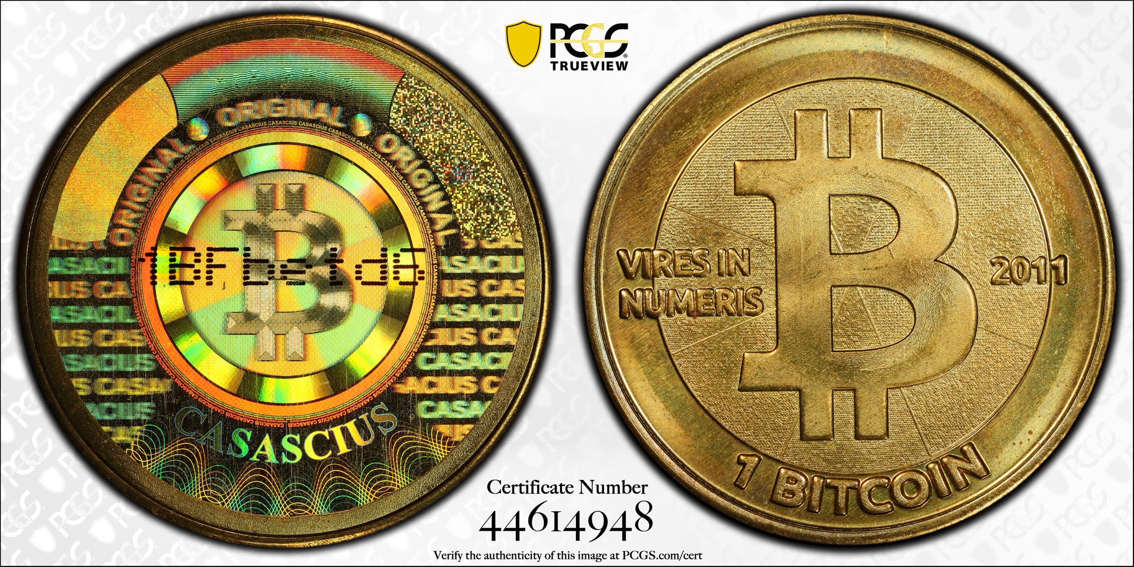 直営店に限定 2011 1BFbetd6 Firstbits Loaded. (BTC). Bitcoin 1 Casascius 貨幣