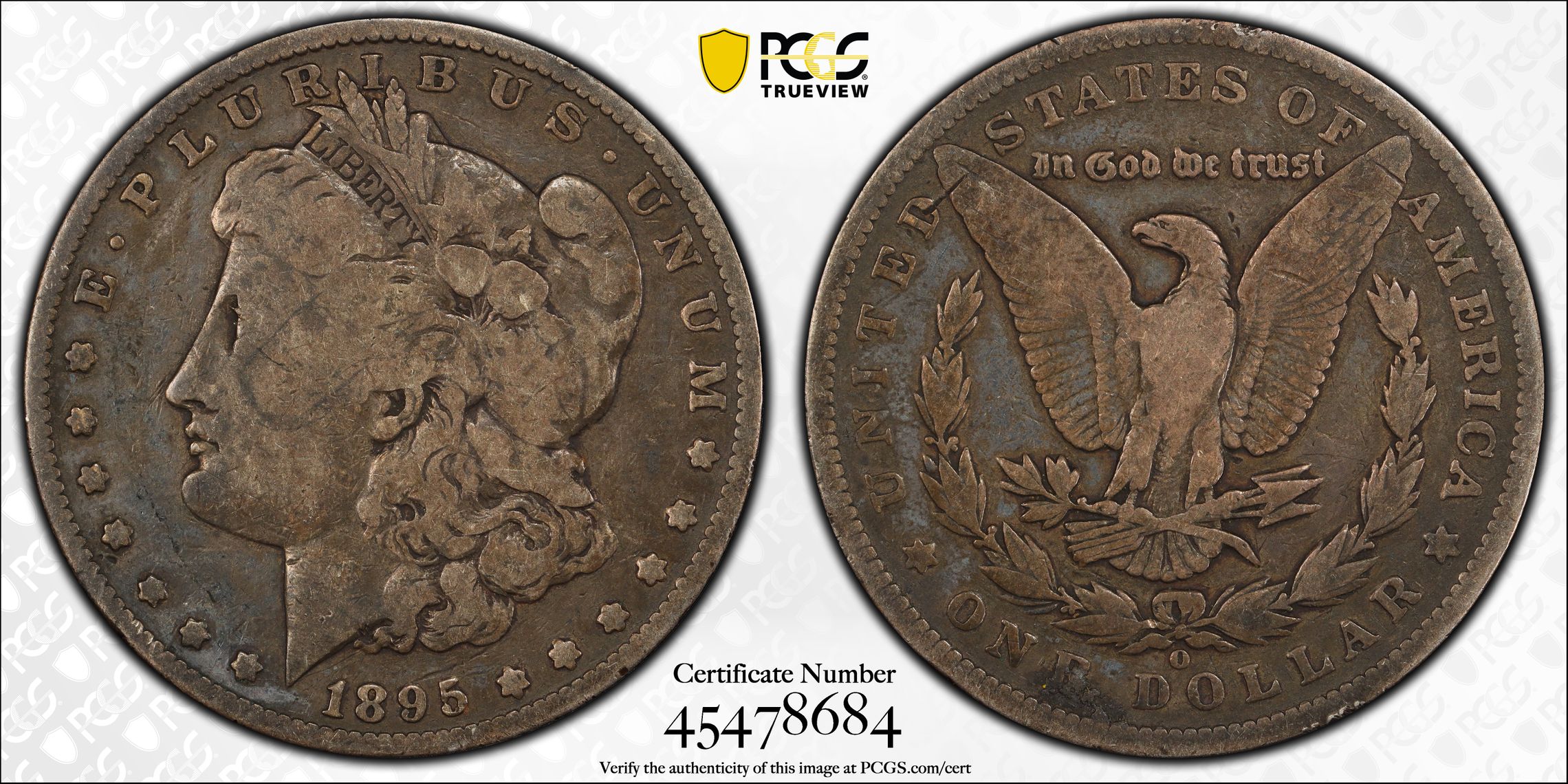 Buy 1884-O Morgan Silver Dollar MS62 PCGS Rainbow Toned Online