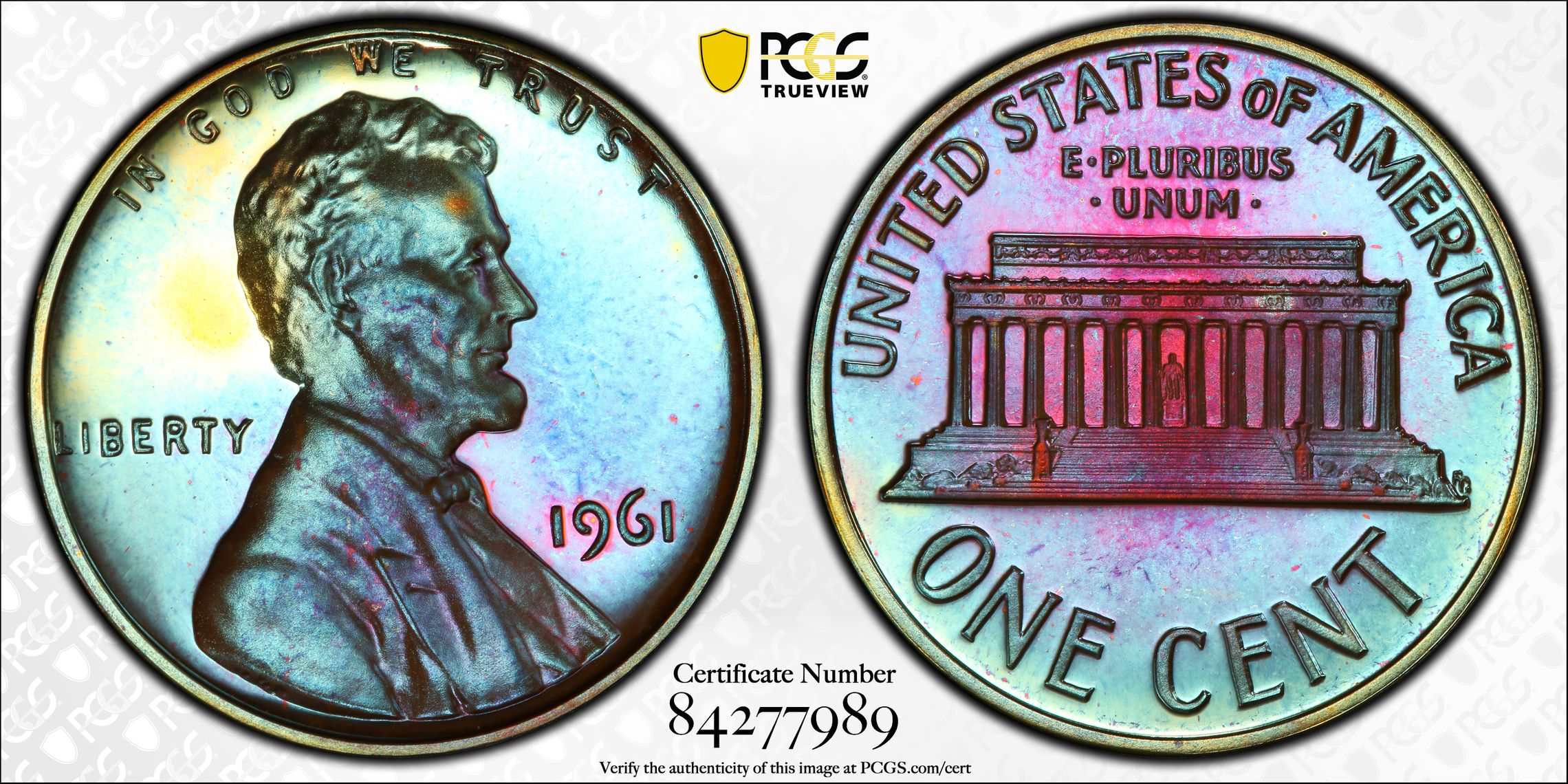 1961 Lincoln Memorial situational Cent