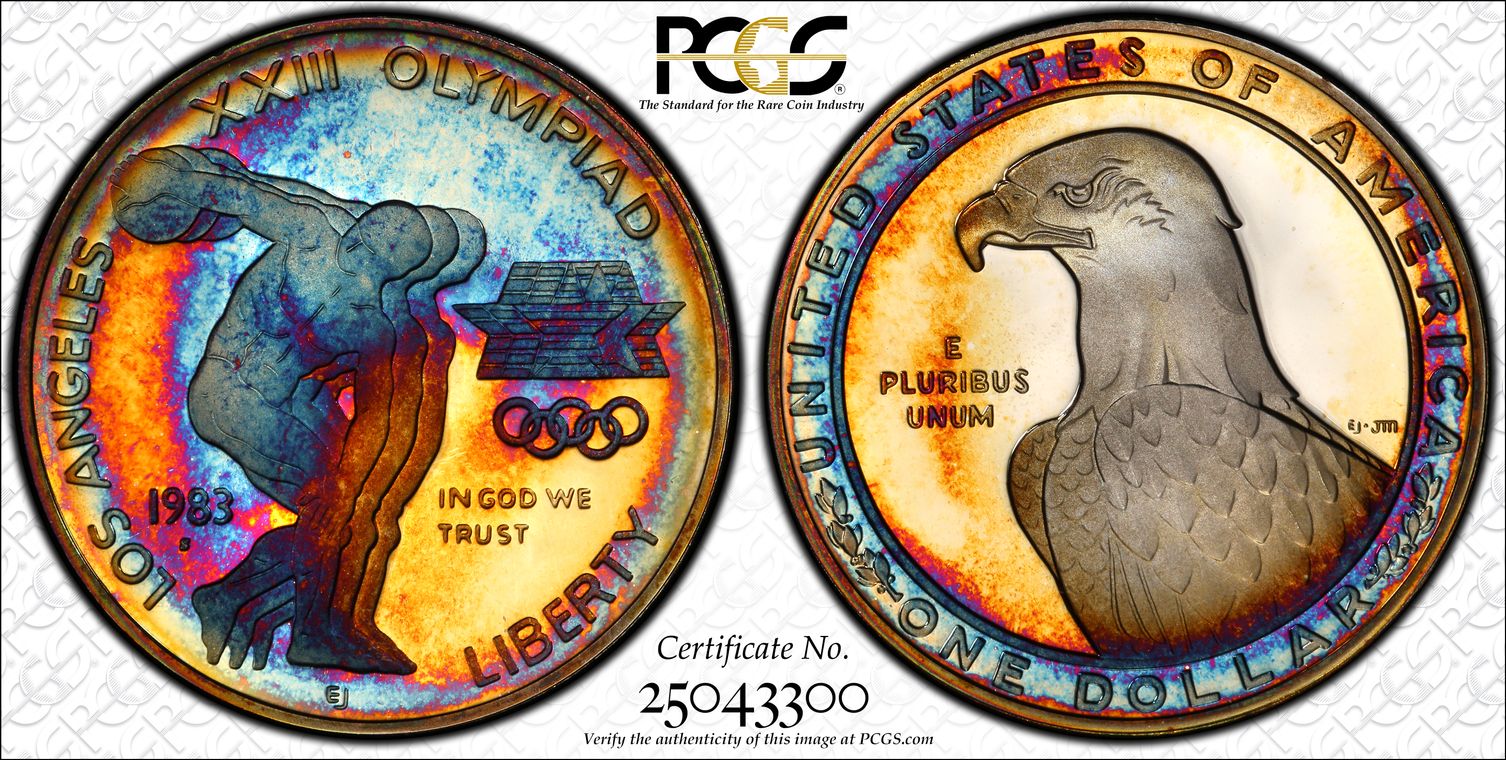 PCGS Set Registry® Collectors Showcase CoinsAreFun toned Type Set Coins